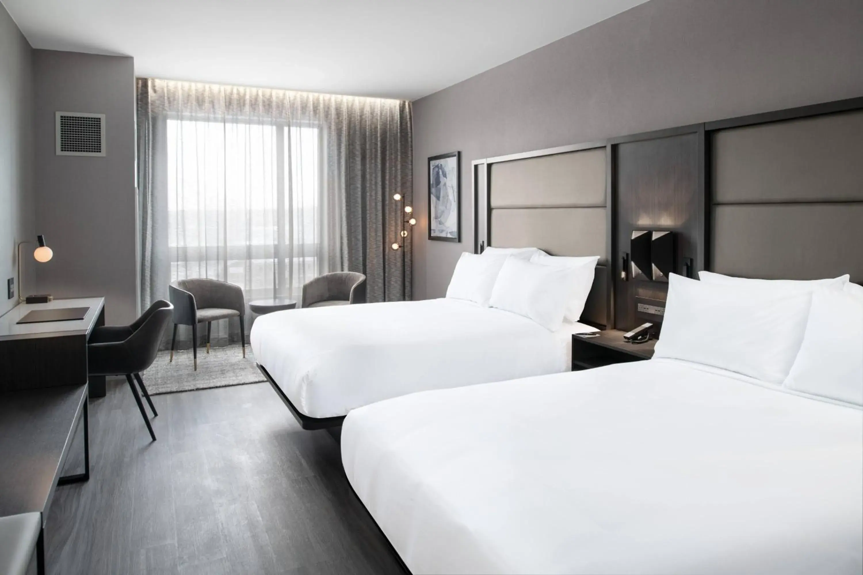 Queen Room with Two Queen Beds - Hearing Accessible in AC Hotel by Marriott Portsmouth Downtown/Waterfront Queen Room with Two Queen Beds - Hearing Accessible in AC Hotel by Marriott Portsmouth Downtown/Waterfront