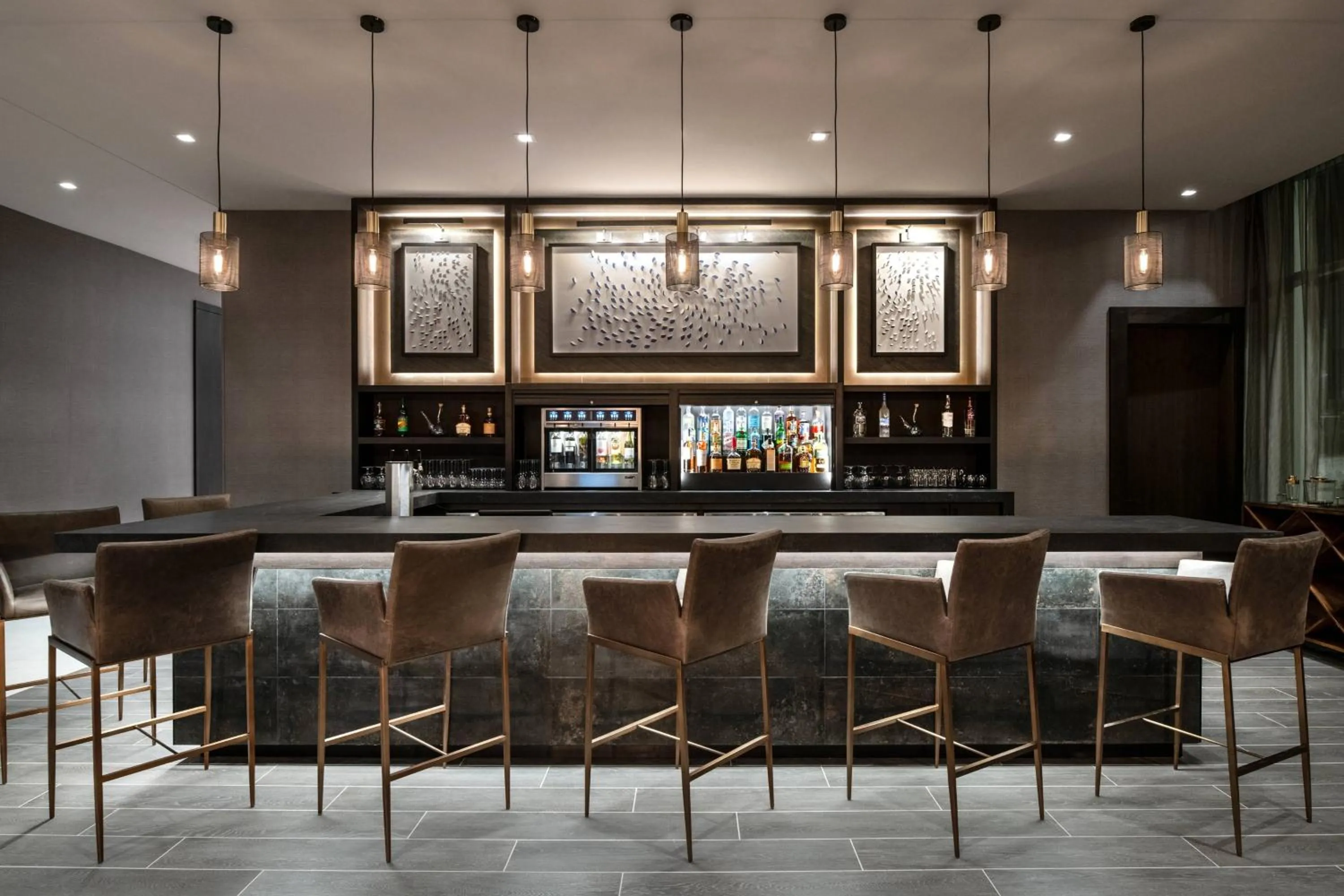Lounge or bar in AC Hotel by Marriott Portsmouth Downtown/Waterfront