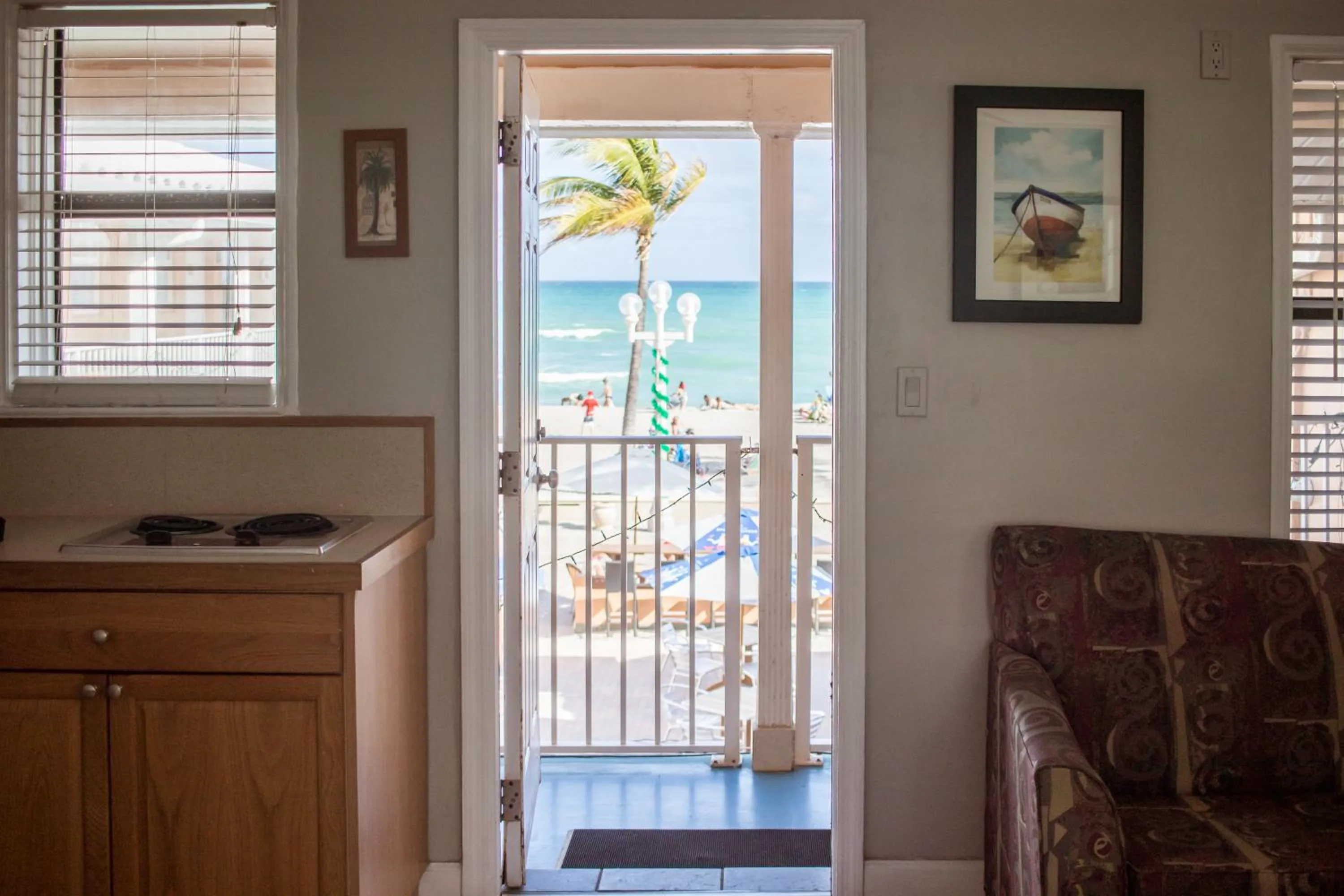 Sea view in Riptide Oceanfront Hotel