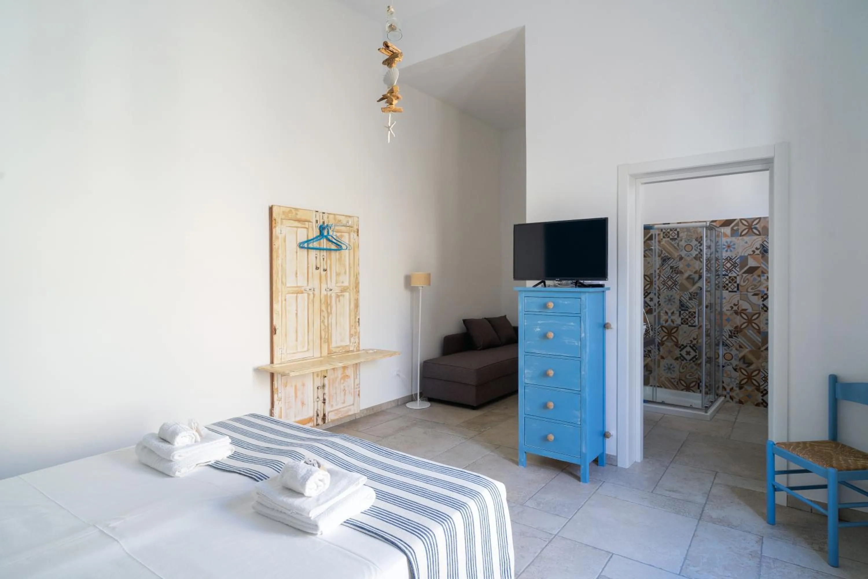 Bathroom, Bed in Li Perrini Boutique B&B