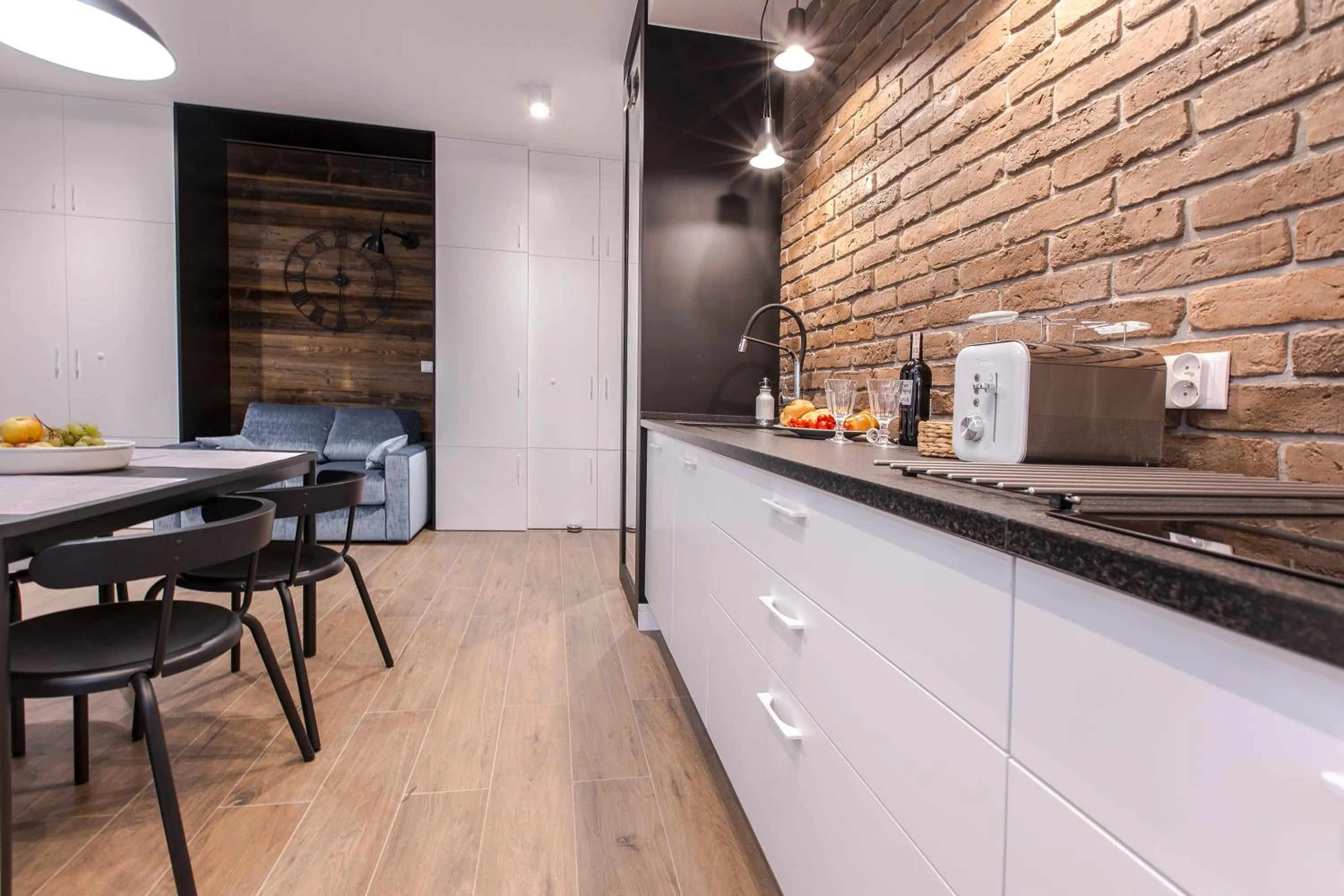 Kitchen or kitchenette in City Break Gdańsk Rajska 8 Apartamenty