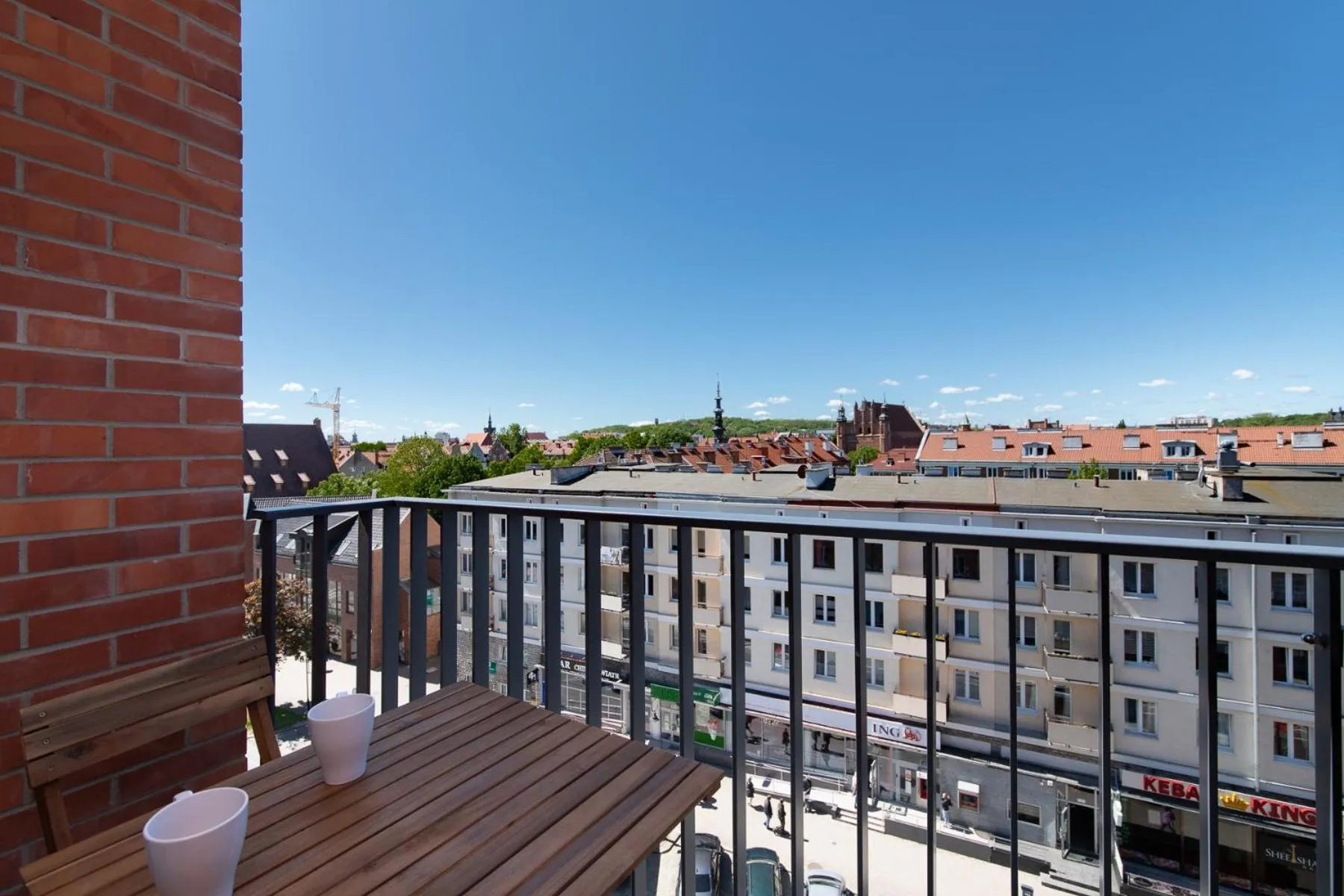 Balcony/Terrace in City Break Gdańsk Rajska 8 Apartamenty