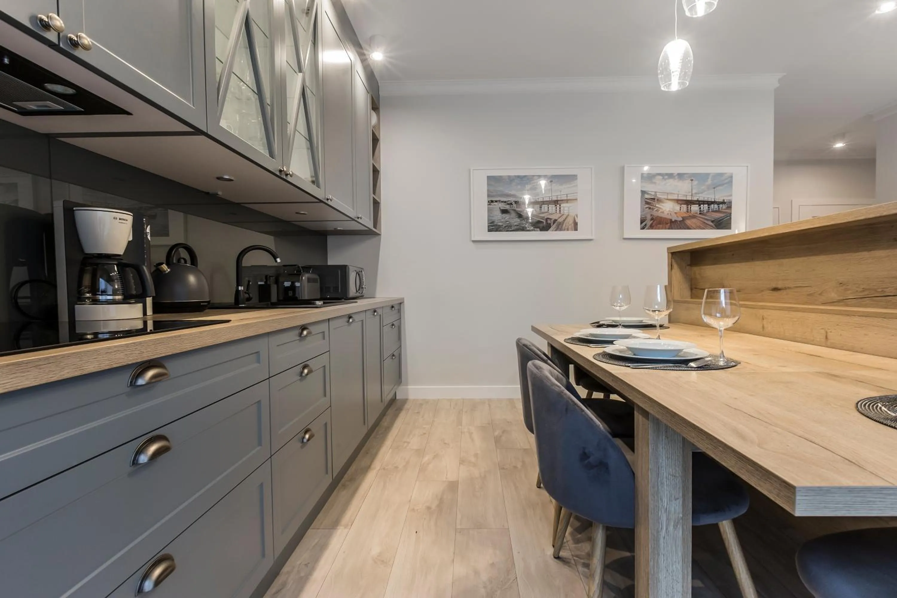 Kitchen or kitchenette in City Break Gdańsk Rajska 8 Apartamenty