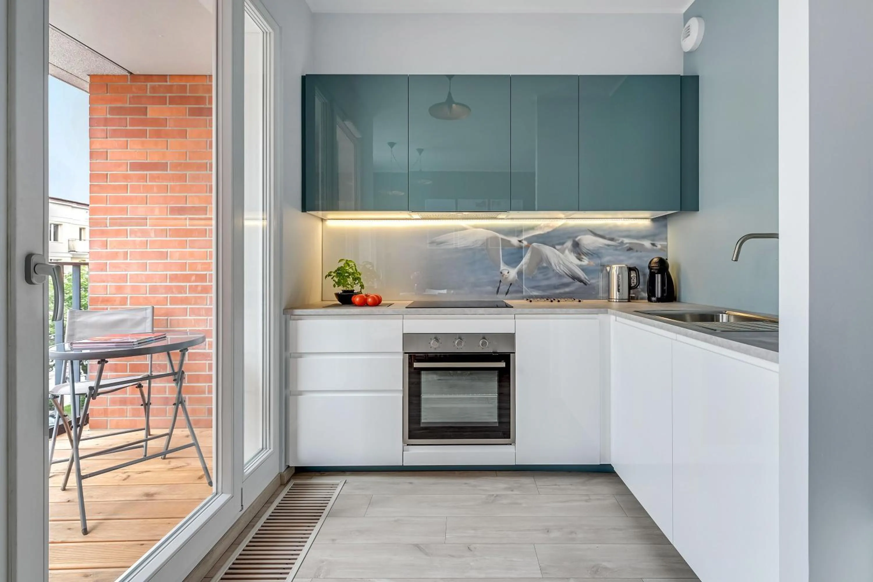 Kitchen or kitchenette in City Break Gdańsk Rajska 8 Apartamenty