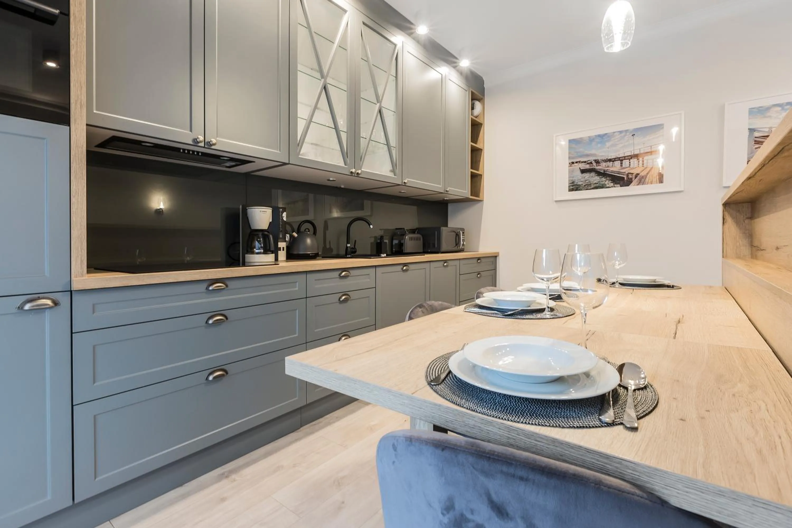 Kitchen or kitchenette in City Break Gdańsk Rajska 8 Apartamenty