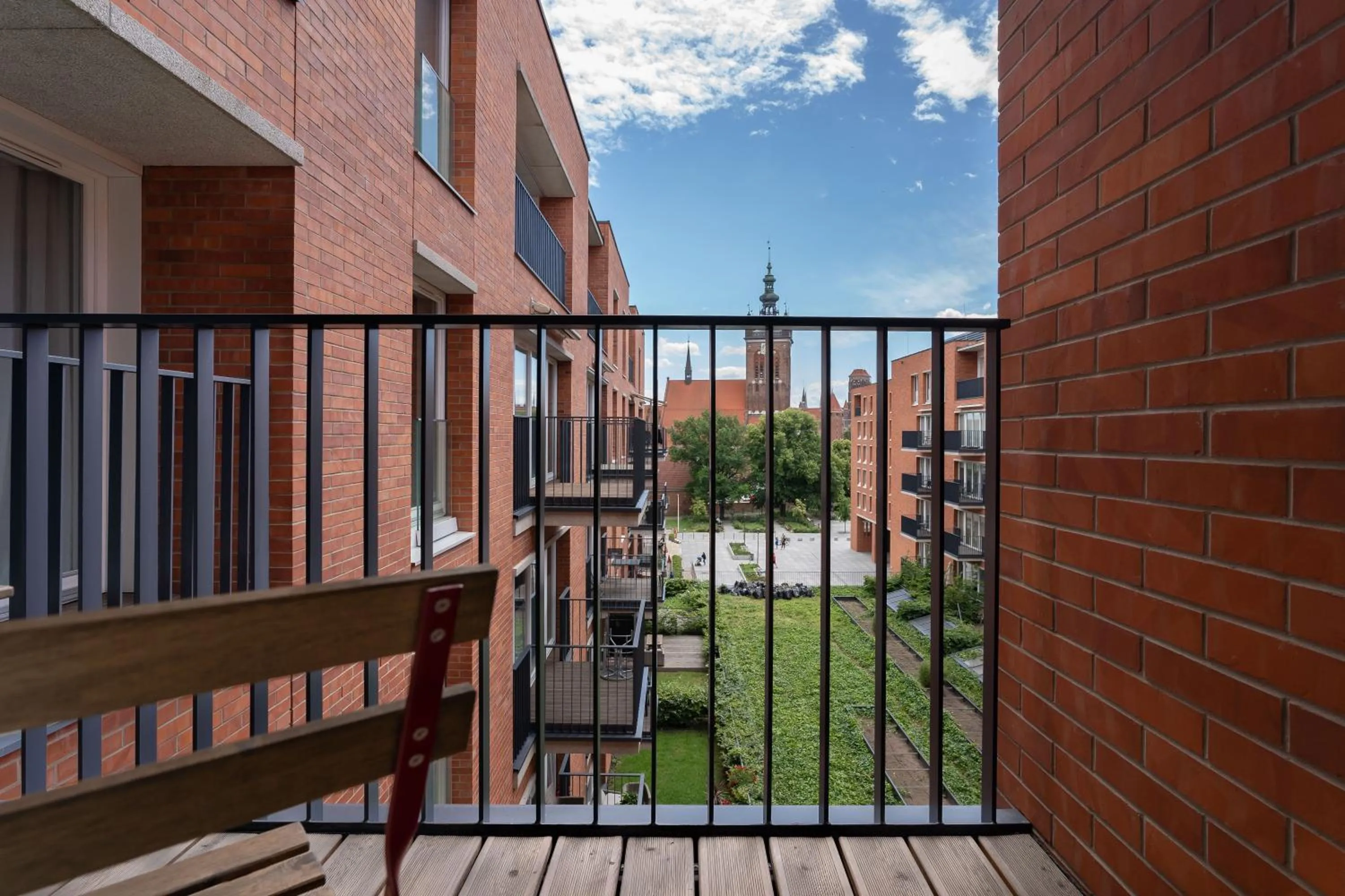 Balcony/Terrace in City Break Gdańsk Rajska 8 Apartamenty