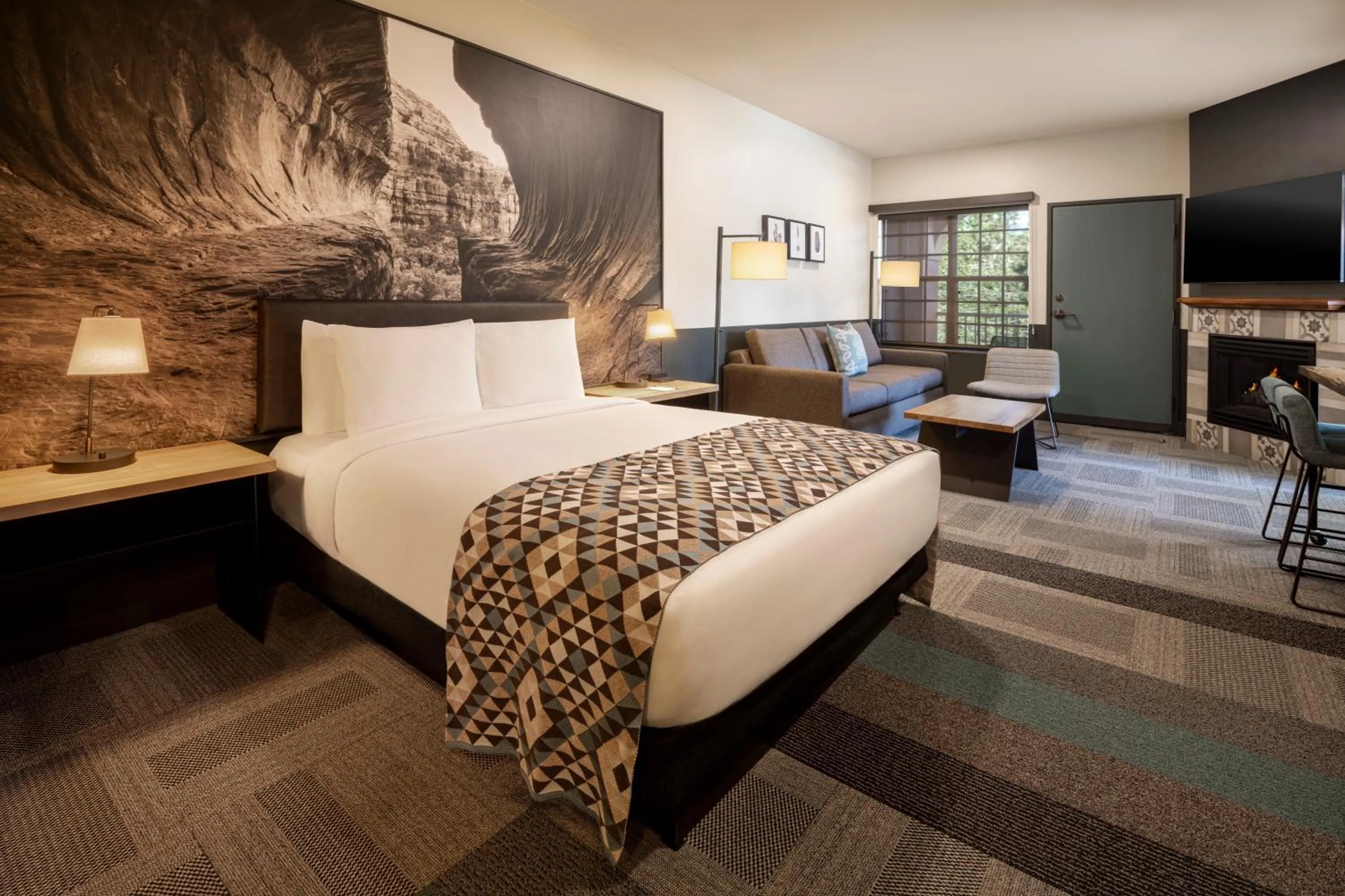 Bed in Mountain Modern Resort Sedona