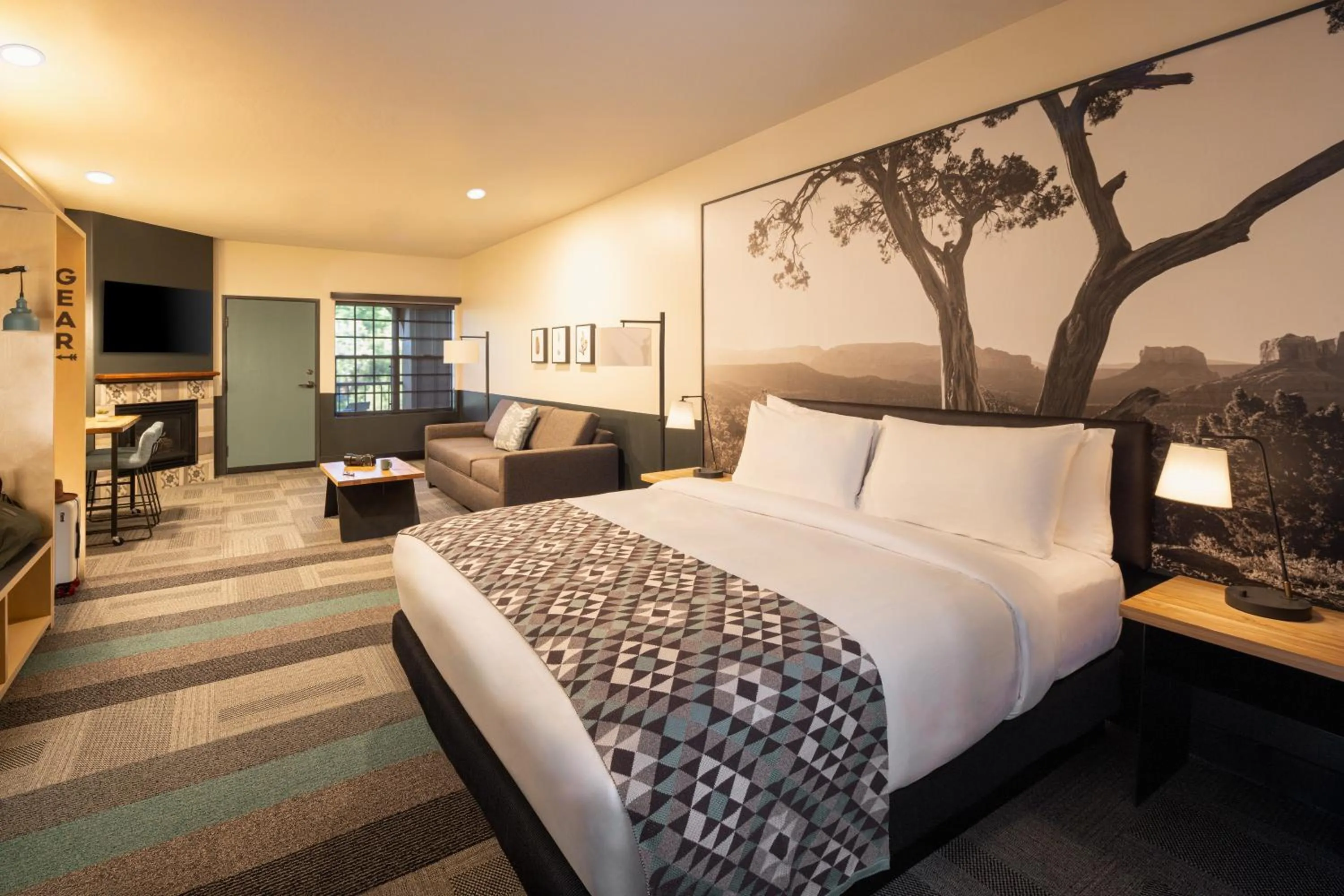 Bed in Mountain Modern Resort Sedona