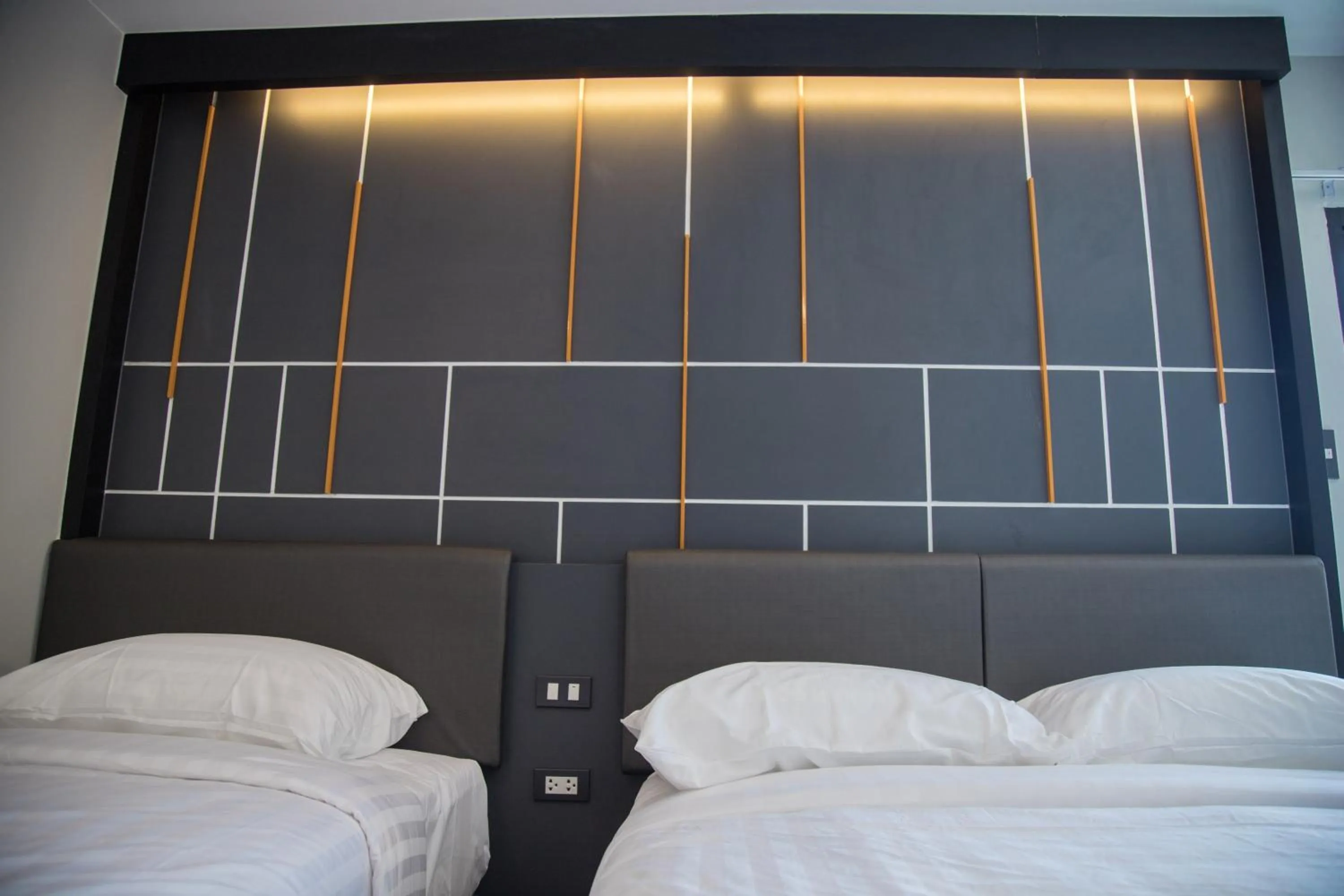 Bed in Hallton Hotel Bangkok