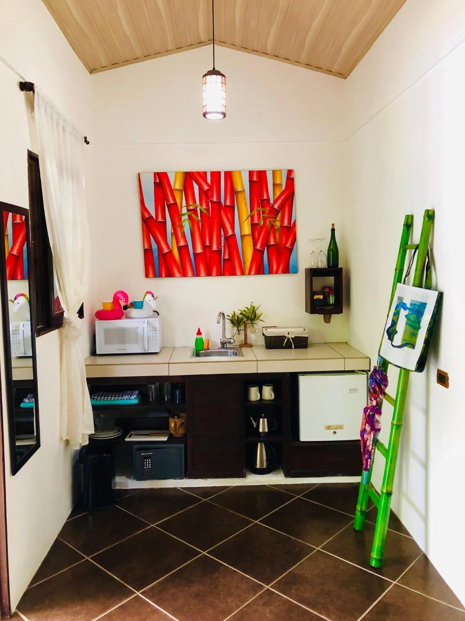 Kitchen or kitchenette in Cabinas D’Val