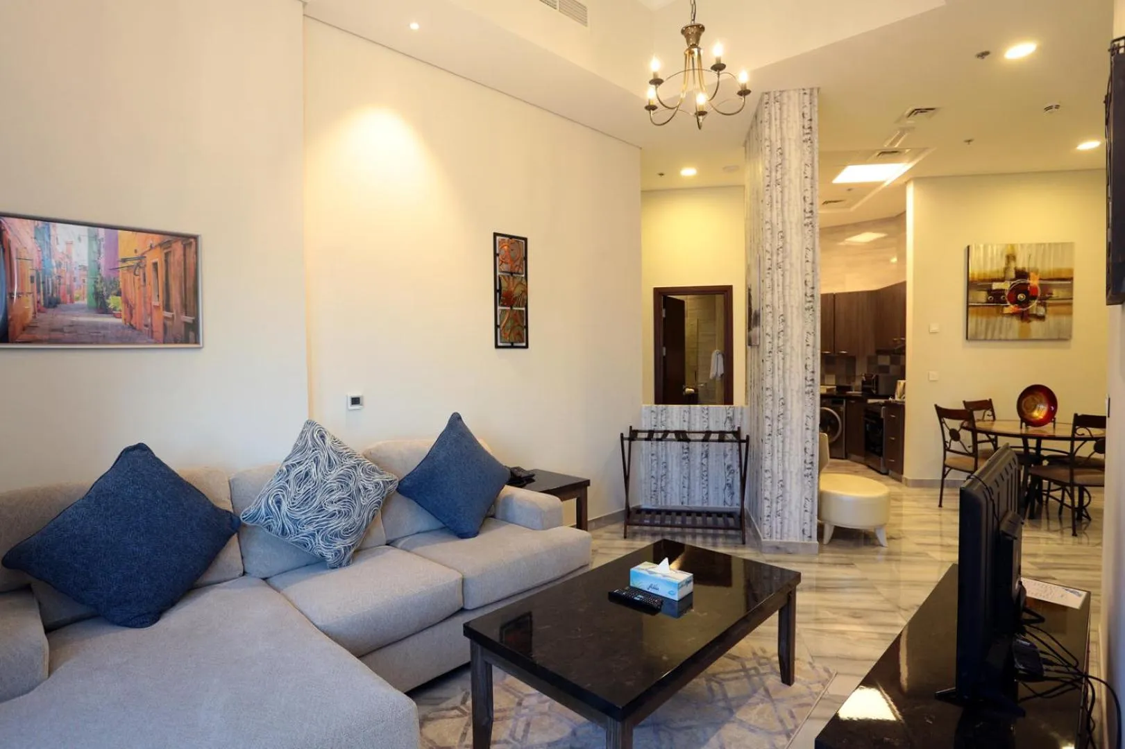 Living room in Marbella Holiday Homes