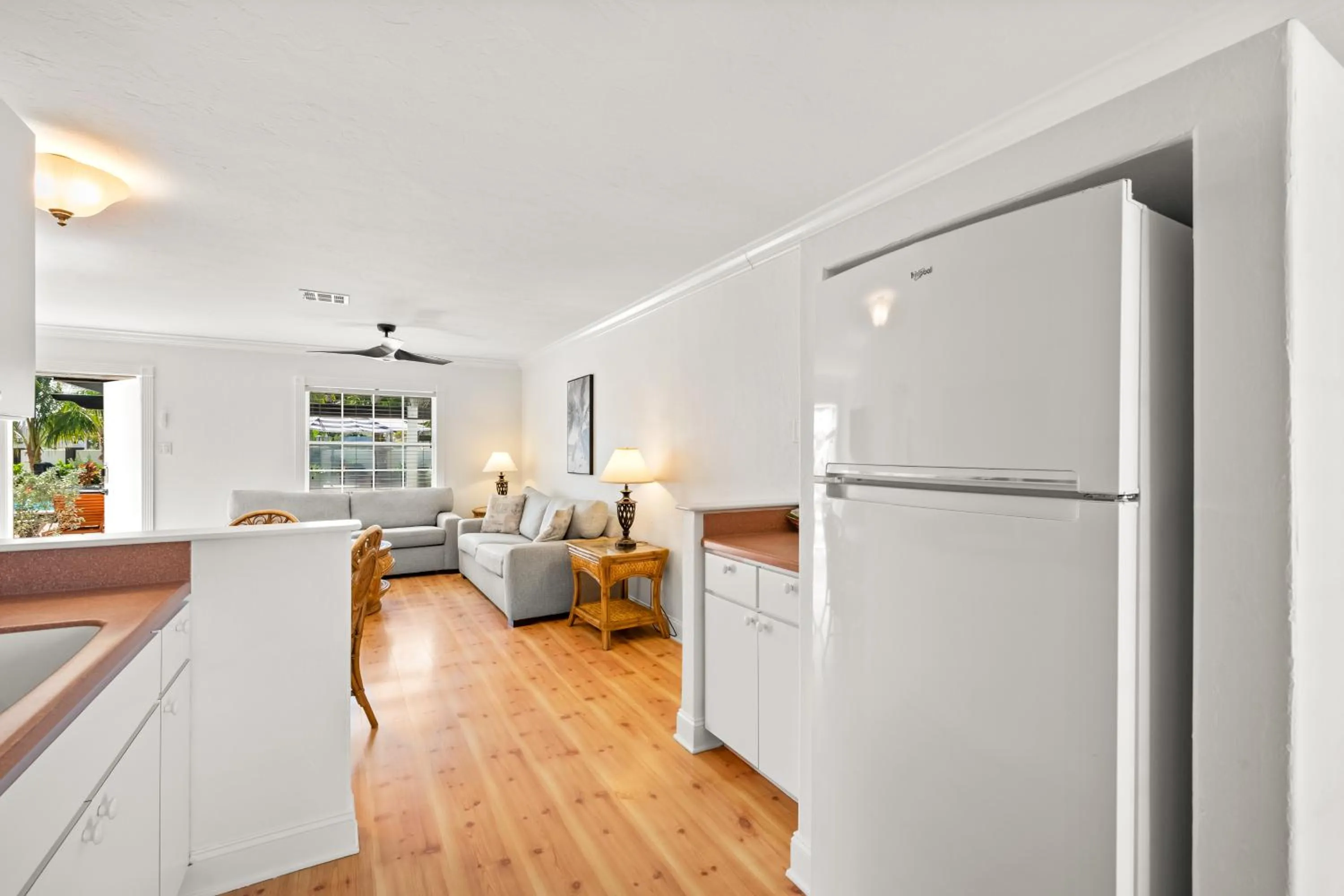 Living room in Tropic Isle At Anna Maria Island Inn