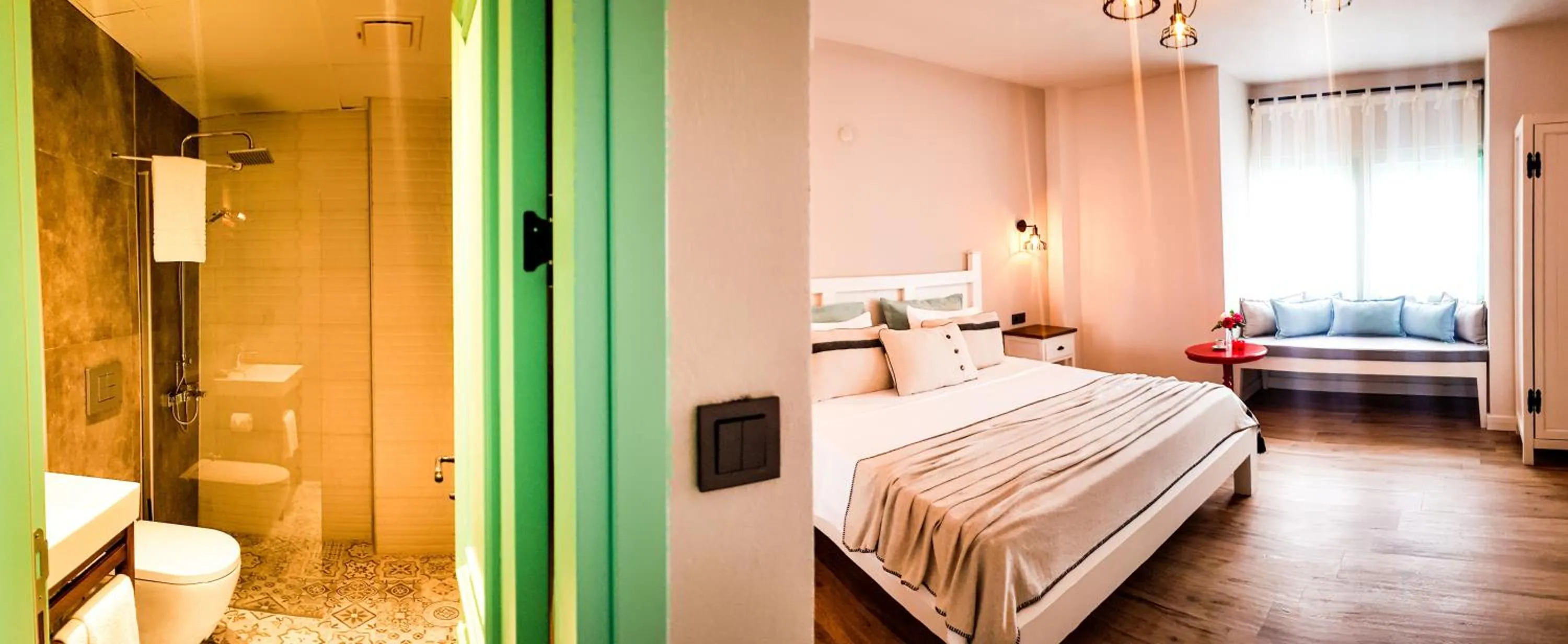 Bedroom, Bed in Bi Salkım Bozcaada Otel