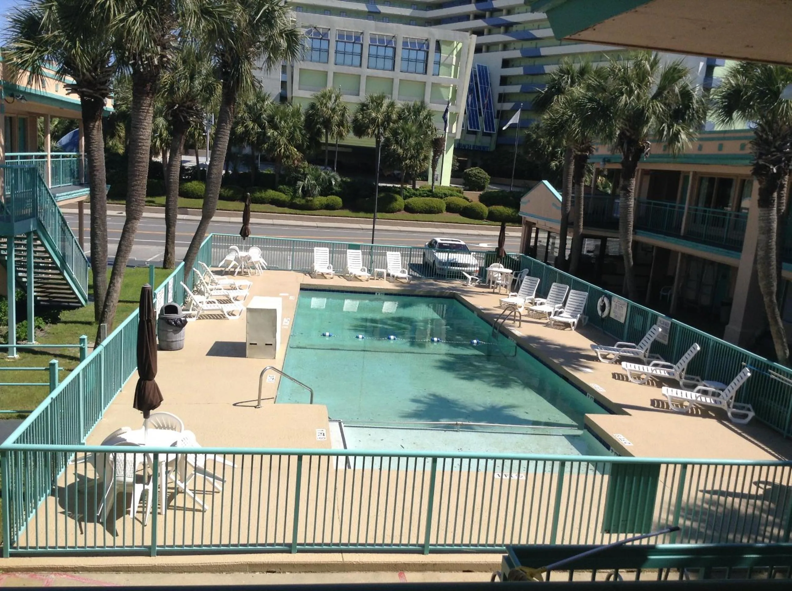 Pool view in Royal Palace Inn and Suites Myrtle Beach Ocean Blvd