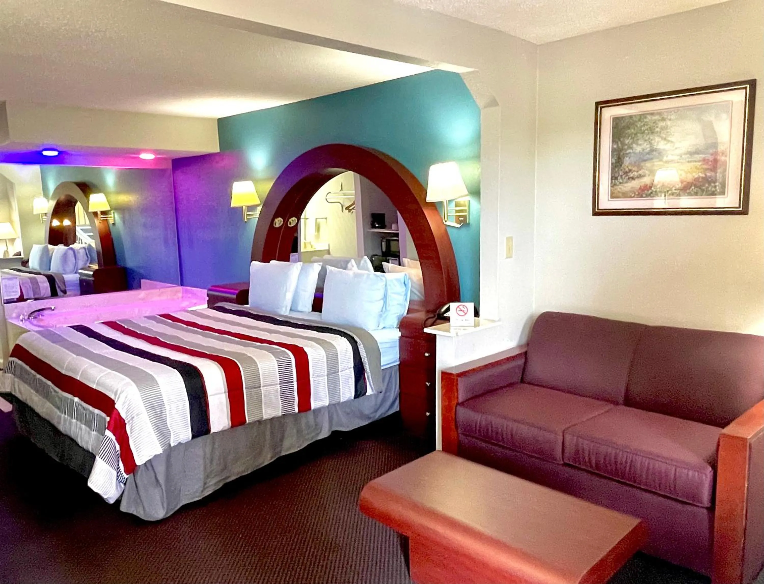 Bed in Luxury Inn & Suites