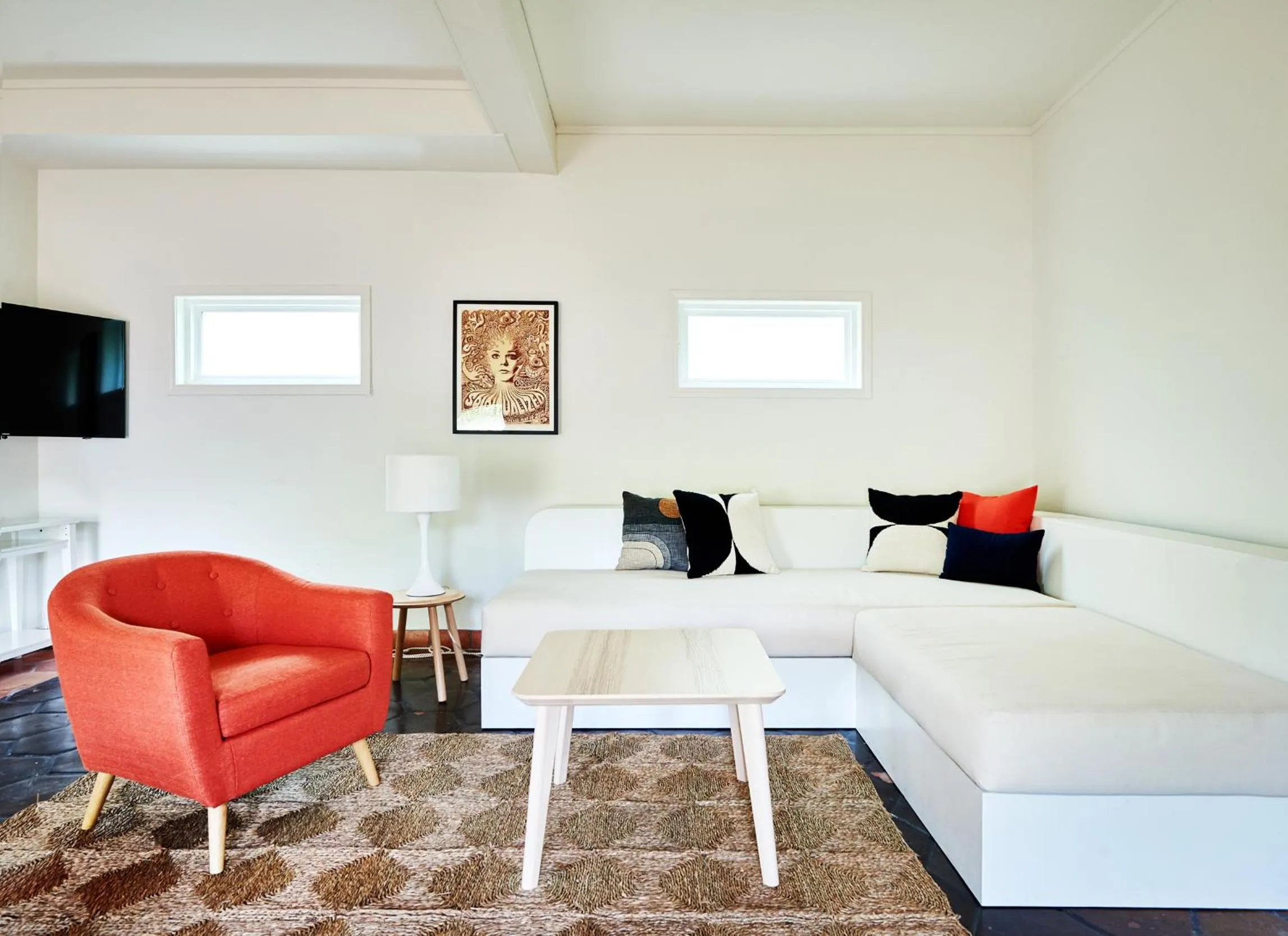 Living room in Austin Motel