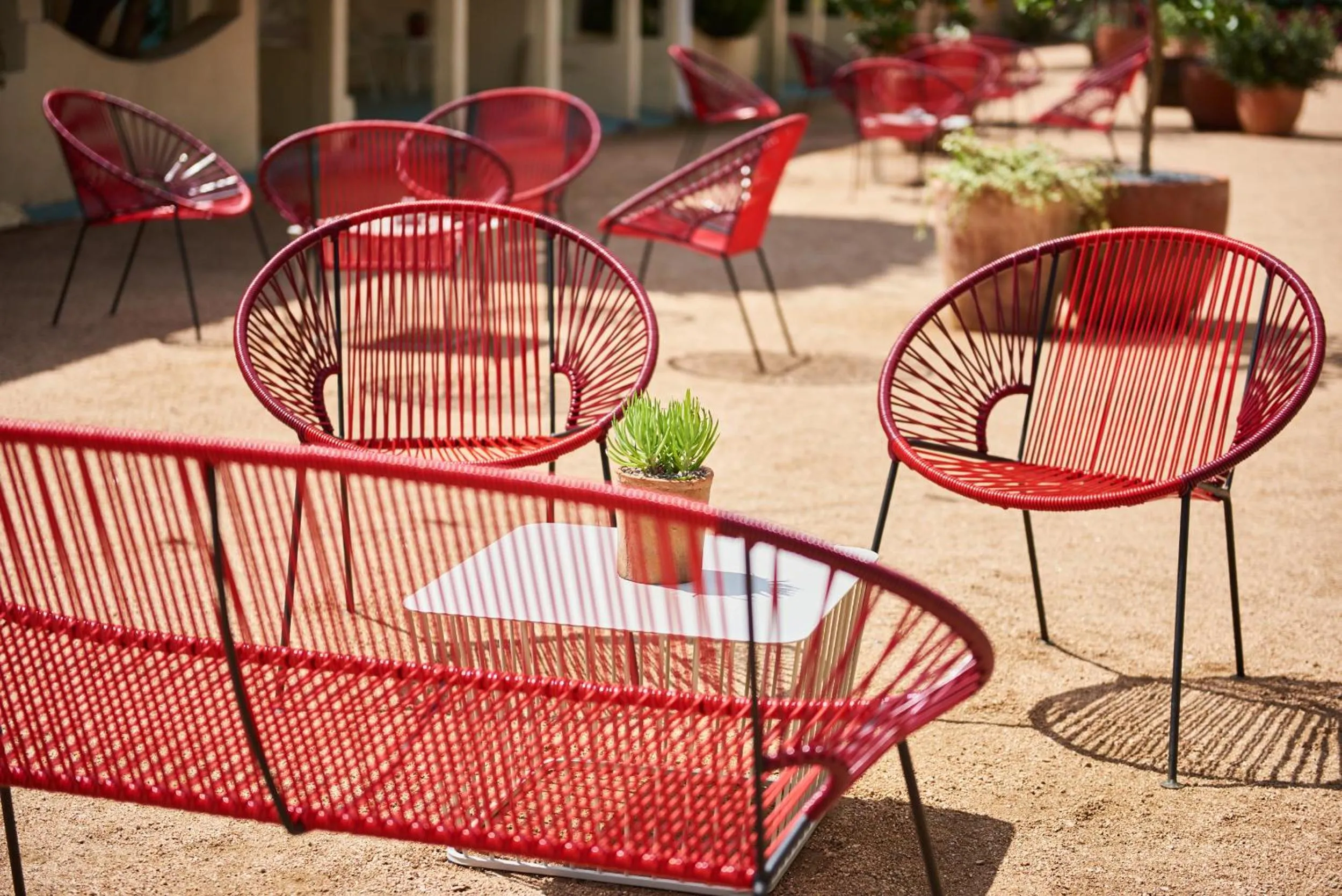 Patio in Austin Motel