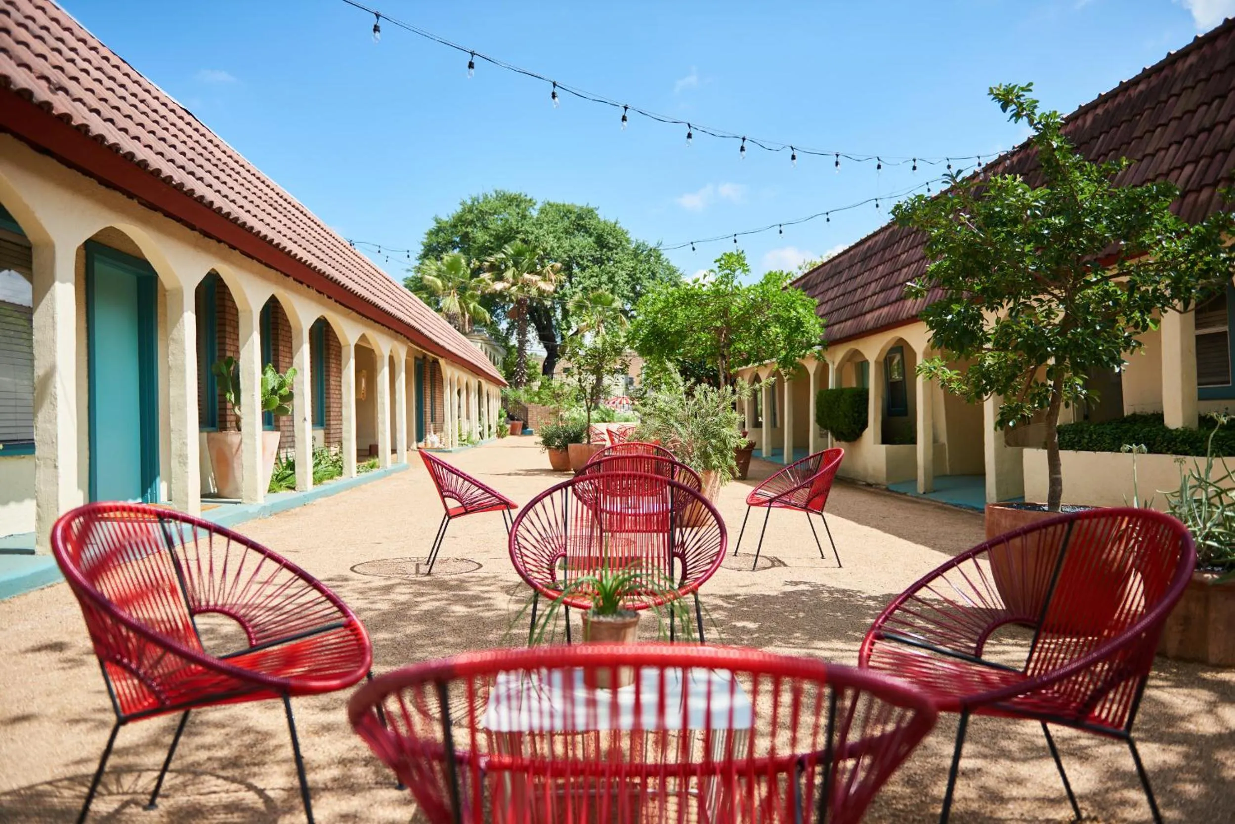 Patio in Austin Motel