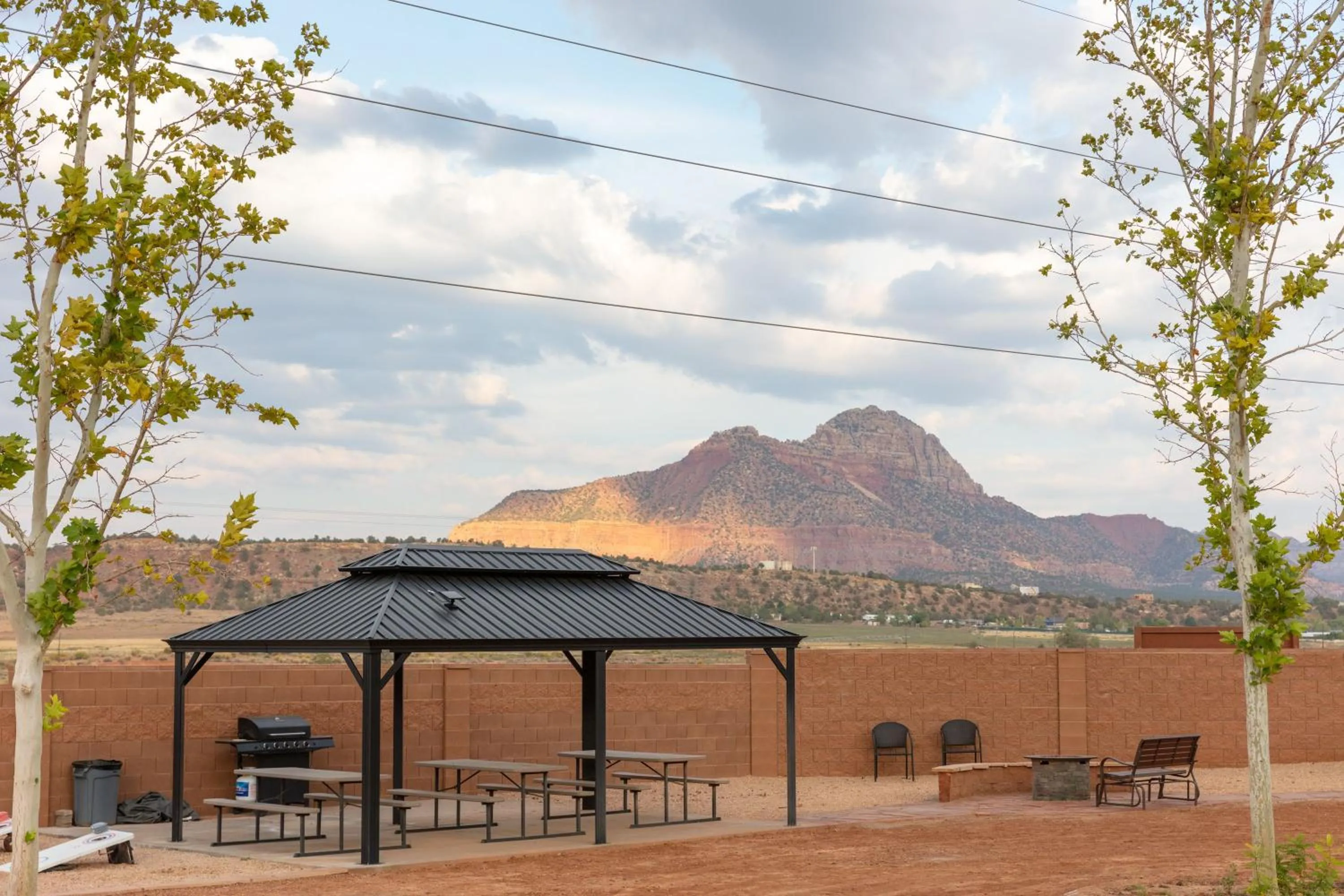 BBQ facilities in Gooseberry Lodges Zion National Park Area