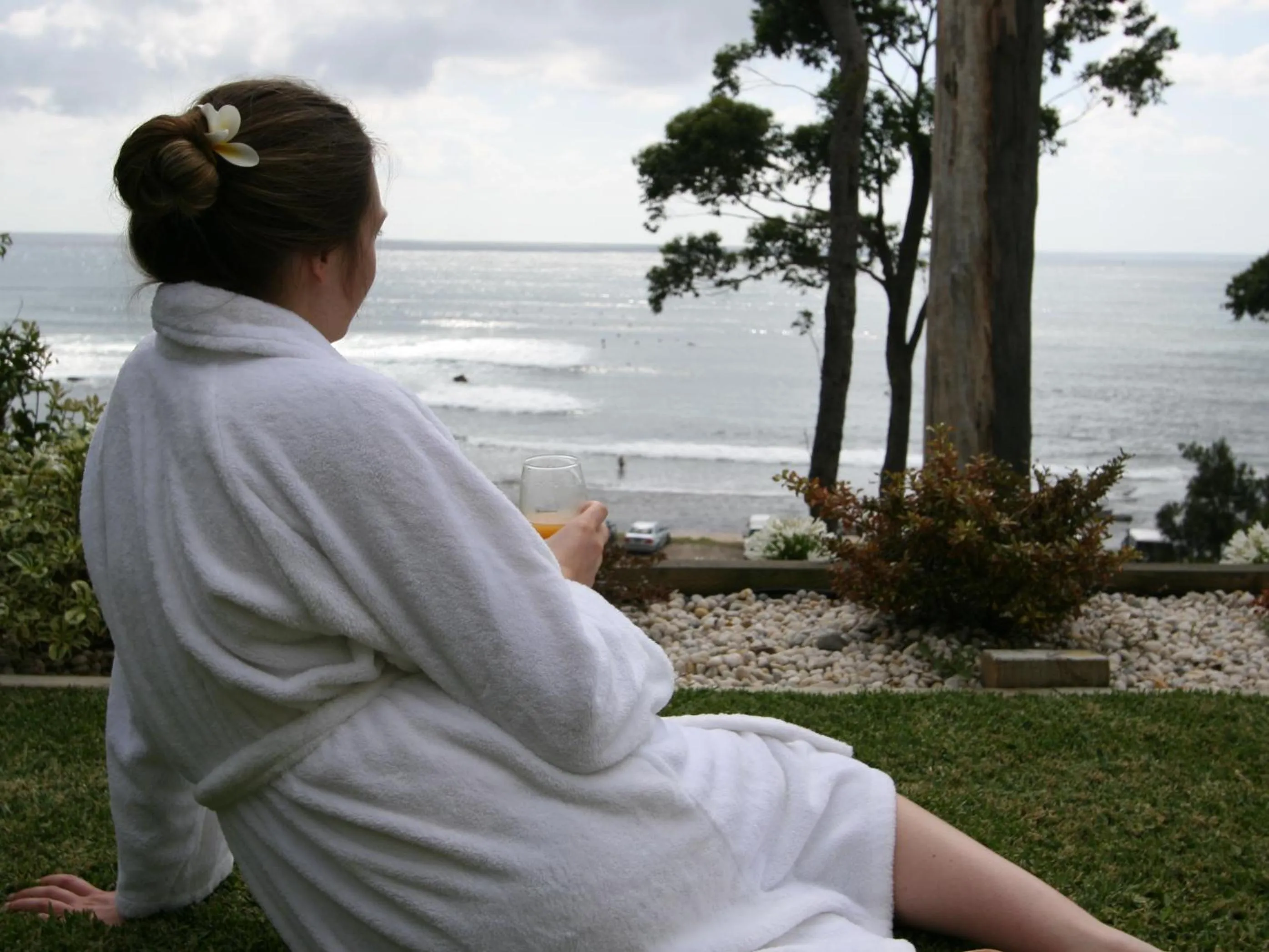 People in Mollymook Beach Waterfront