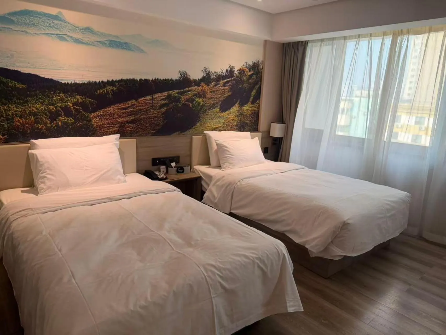 Bed in Atour Harbin Museum Hotel