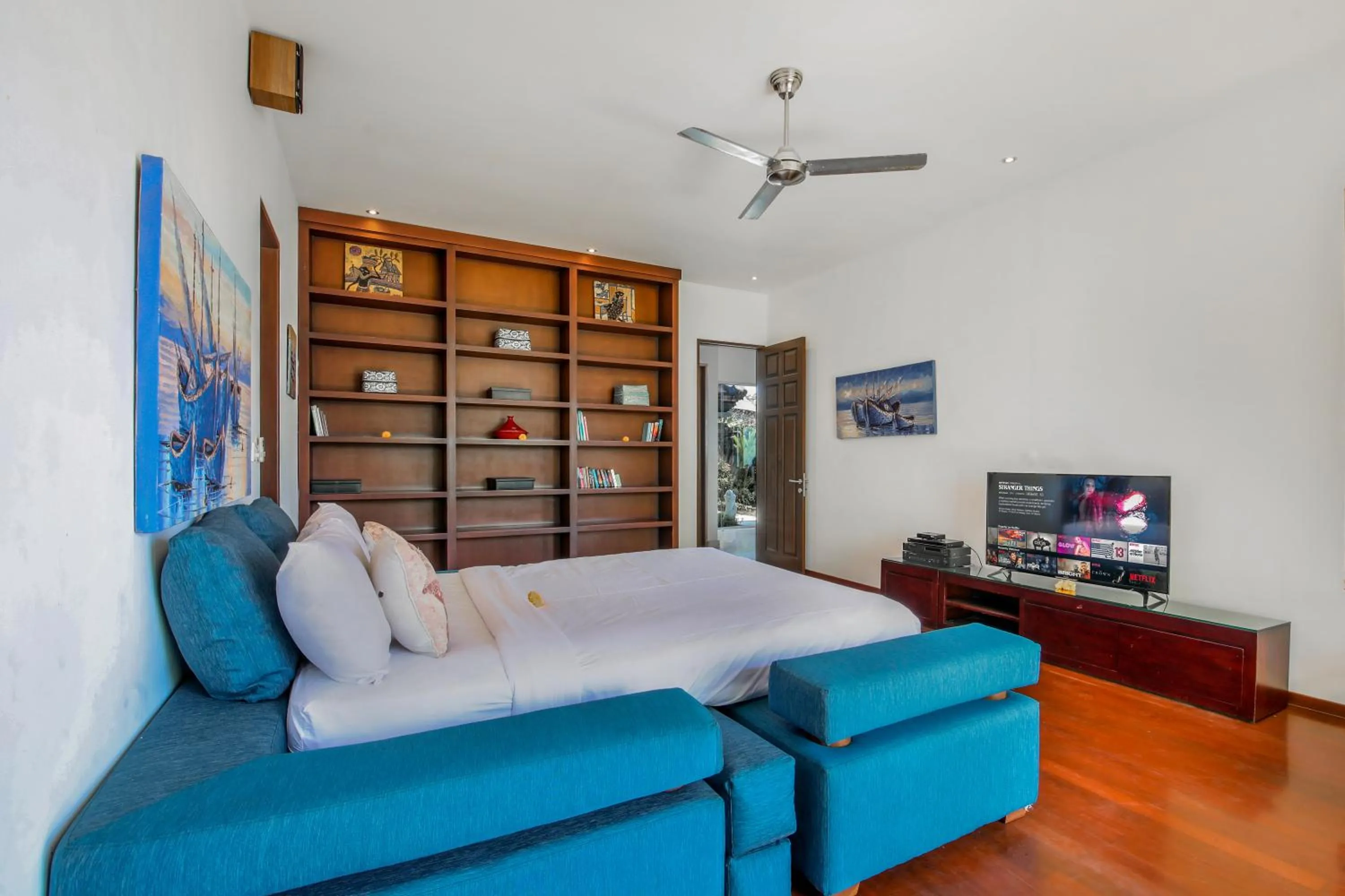 TV and multimedia, Bed in Villa Bali Blue