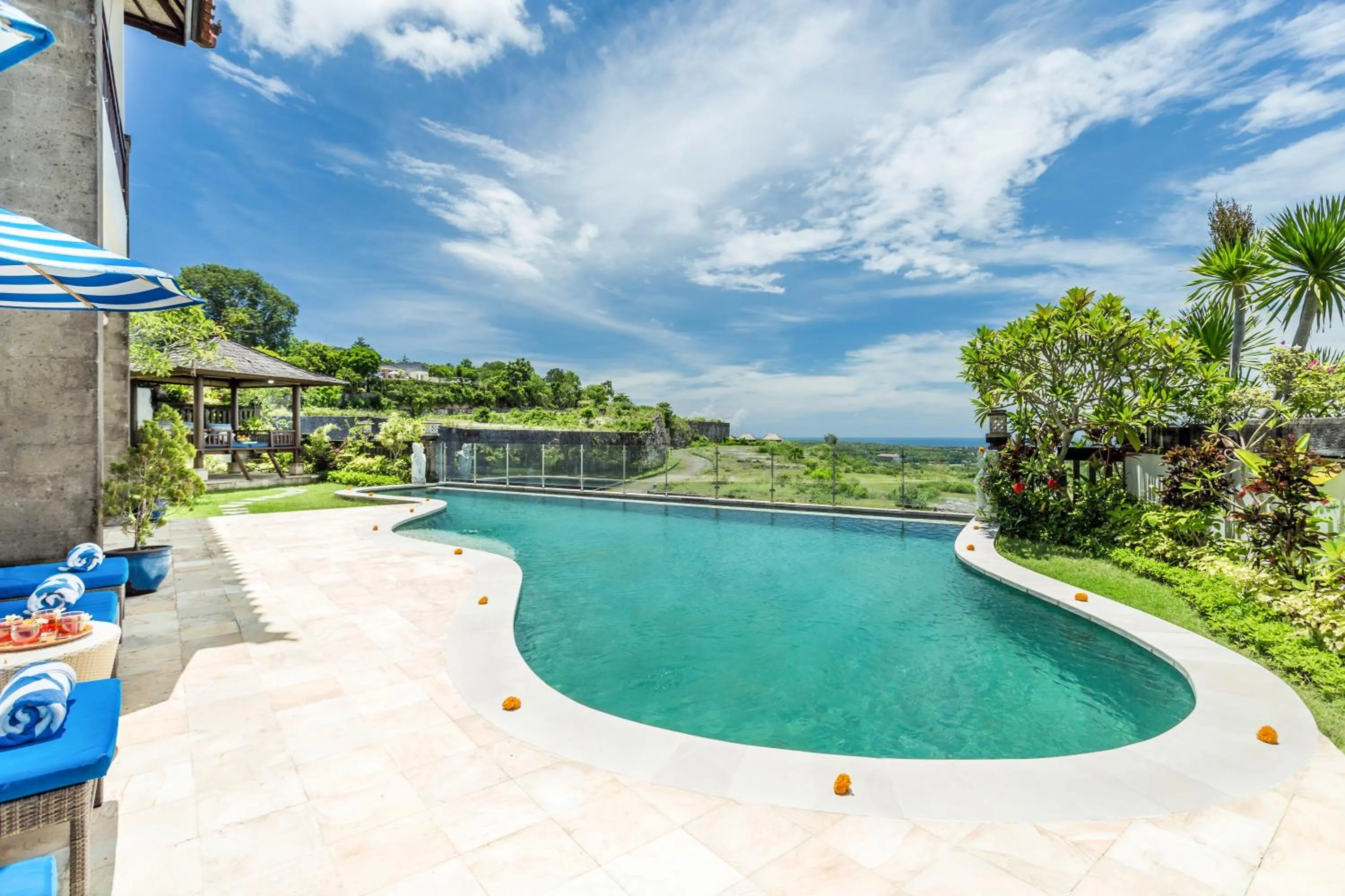 Pool view in Villa Bali Blue