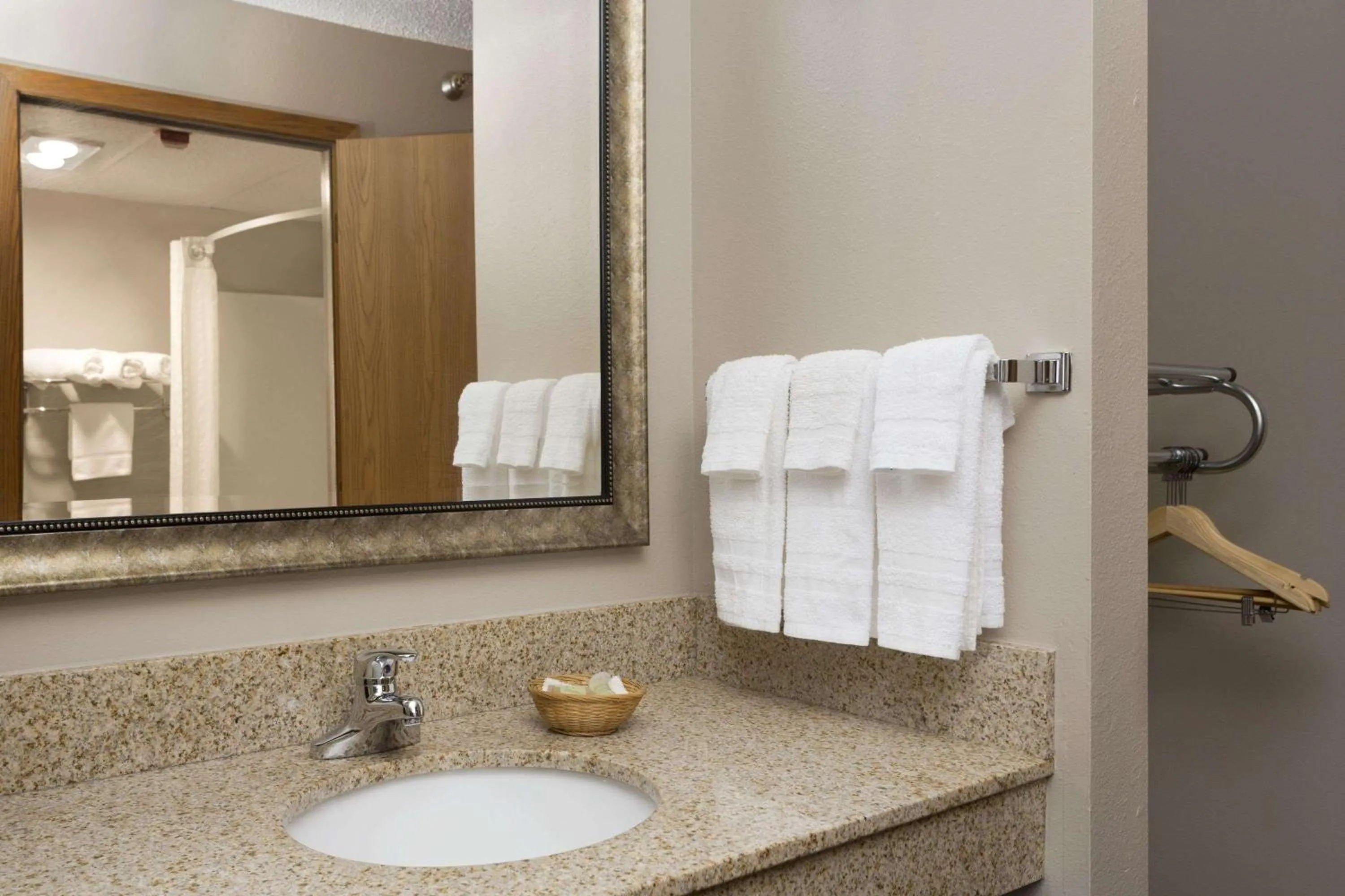 Bathroom in Super 8 by Wyndham Cameron