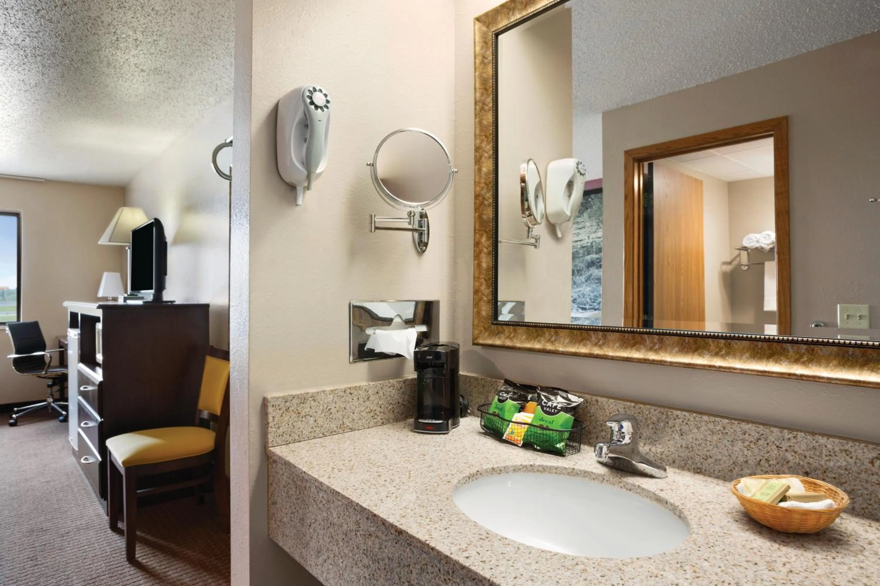 Bathroom in Super 8 by Wyndham Cameron