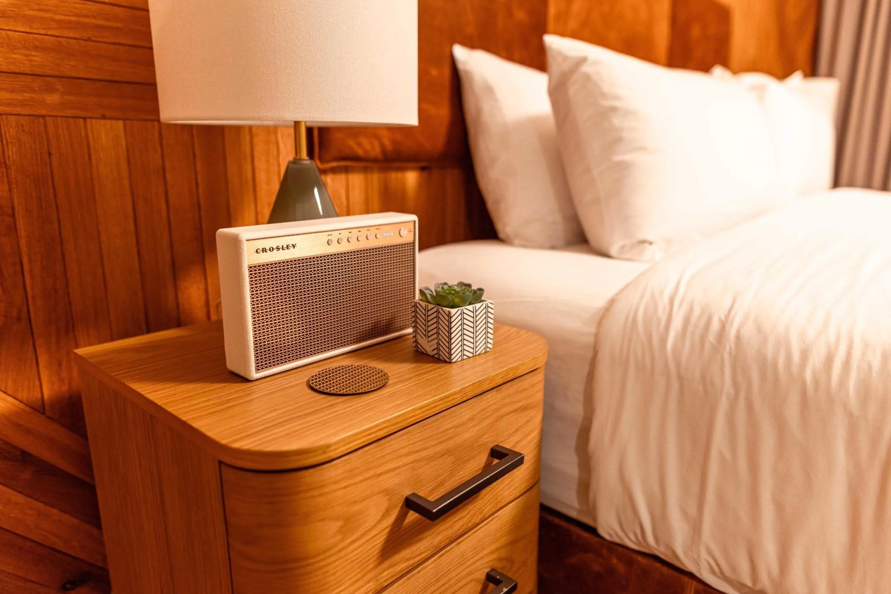 Bed in Calistoga Motor Lodge and Spa