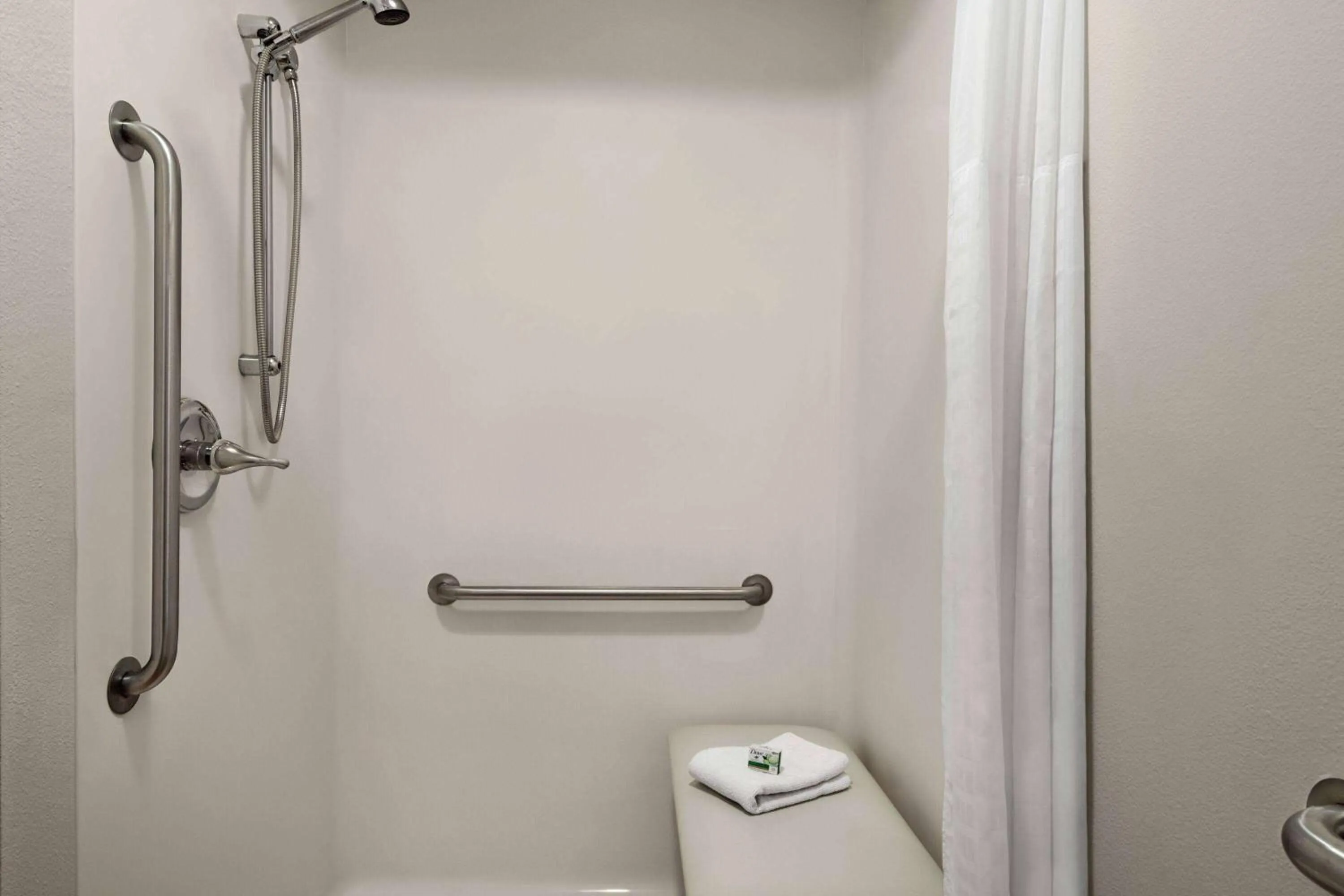 Shower in Travelodge by Wyndham Wall