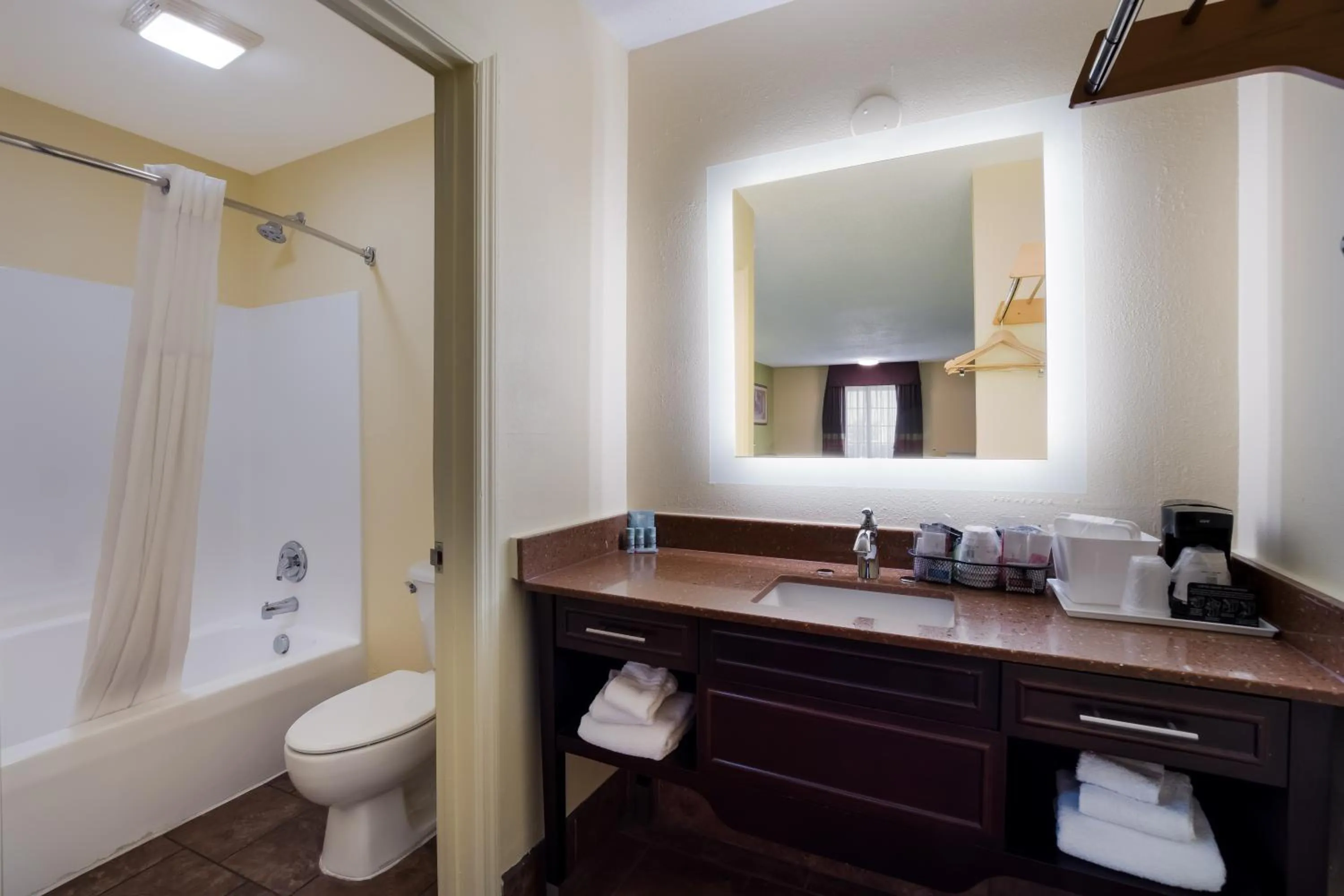Bathroom in SureStay Hotel by Best Western Manning
