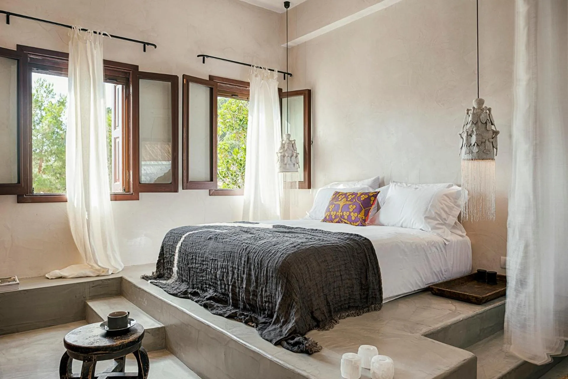 Bed in Casita Casita Lindos - Adults Only