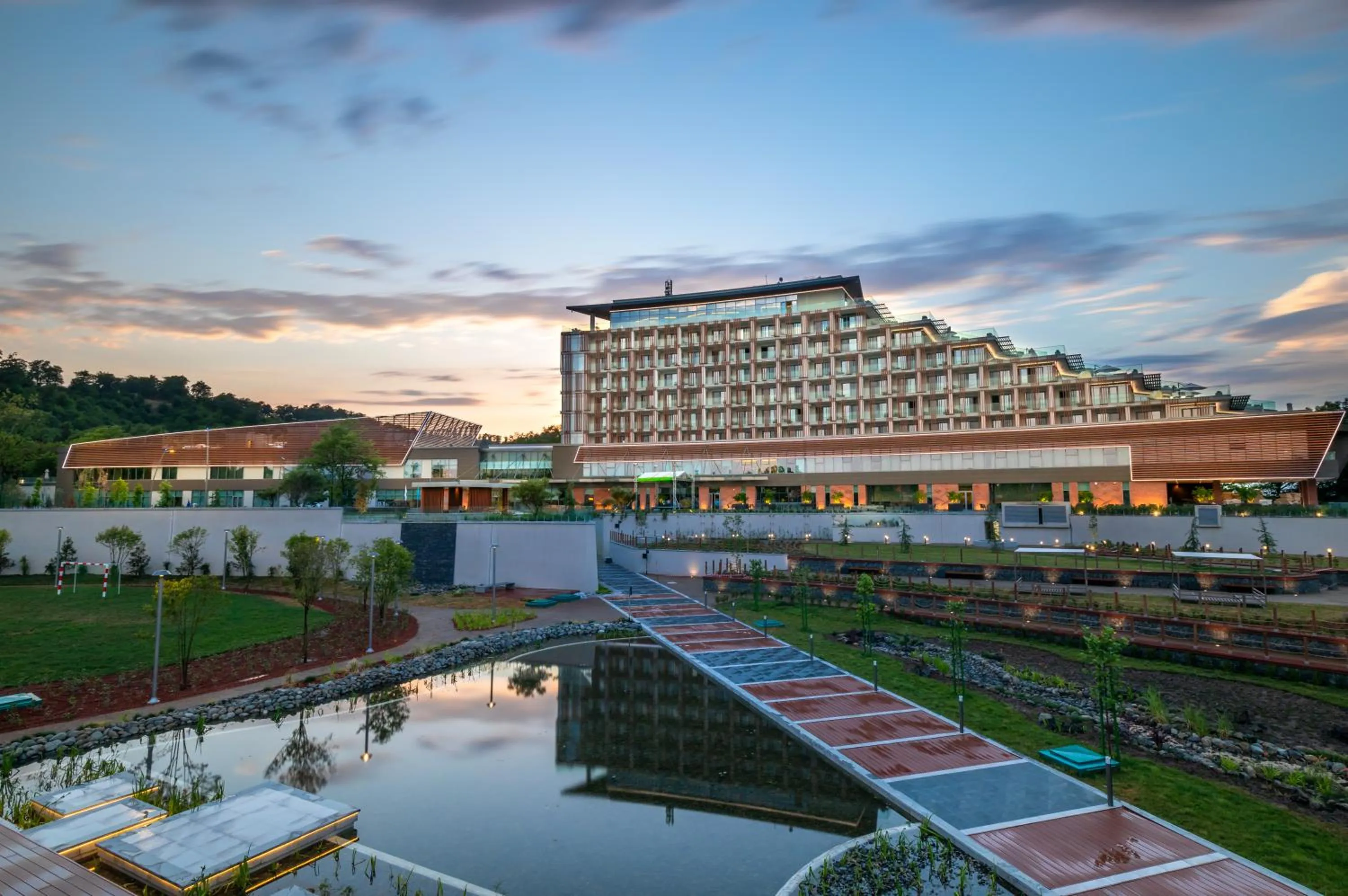 Property building in Lankaran Springs Wellness Resort