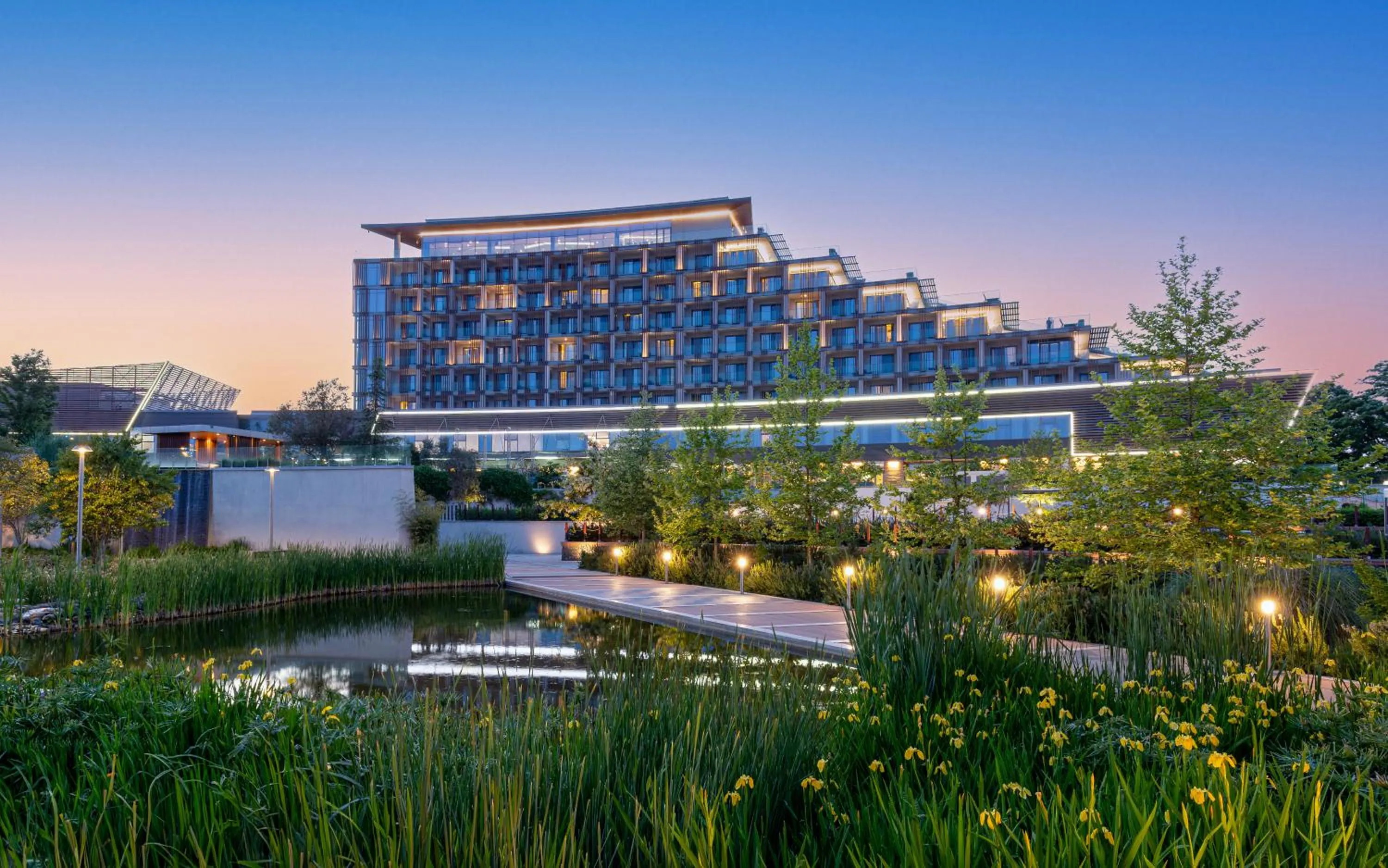 Property building in Lankaran Springs Wellness Resort