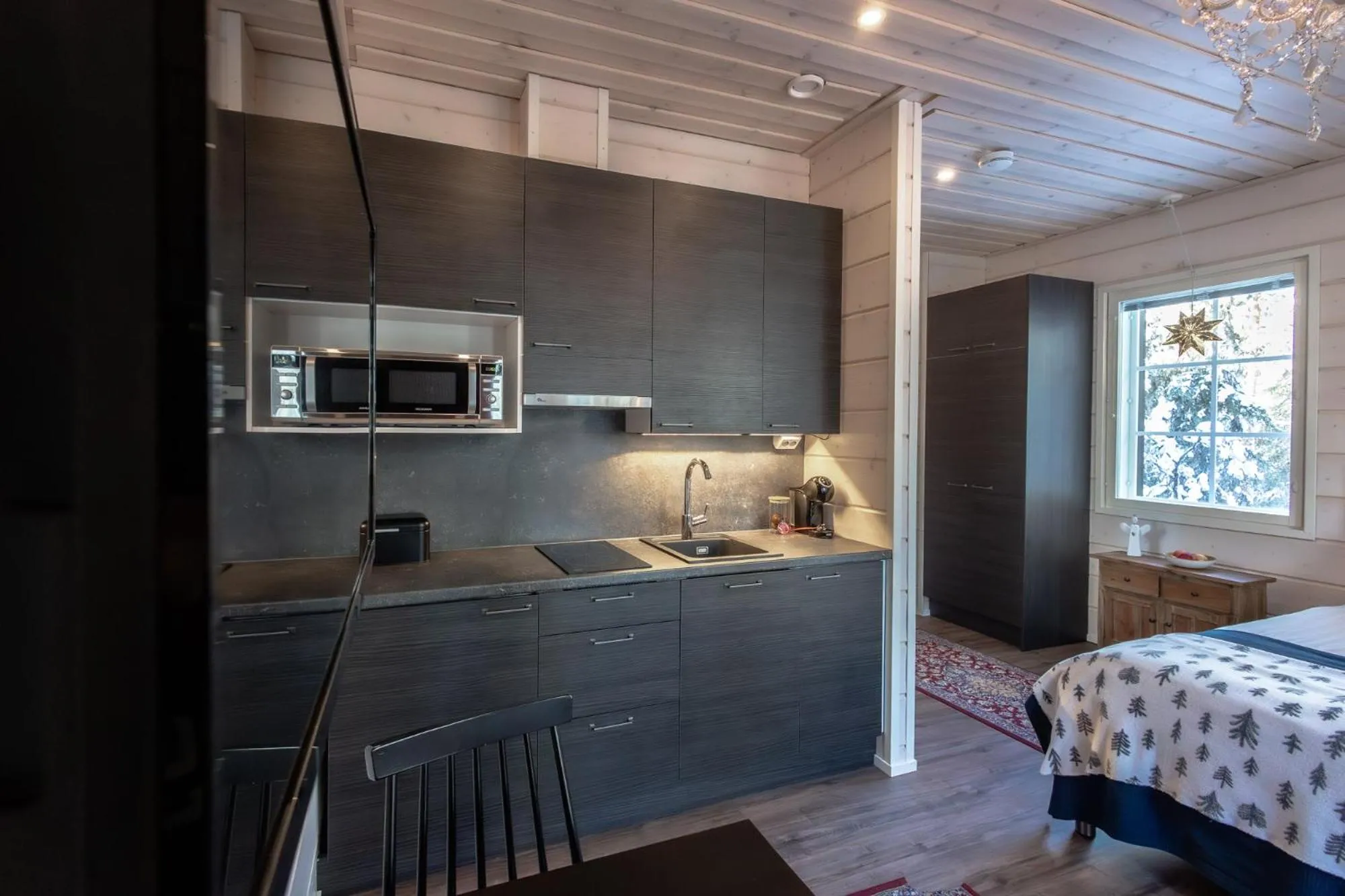 kitchen, Bed in Villa Happy Fox