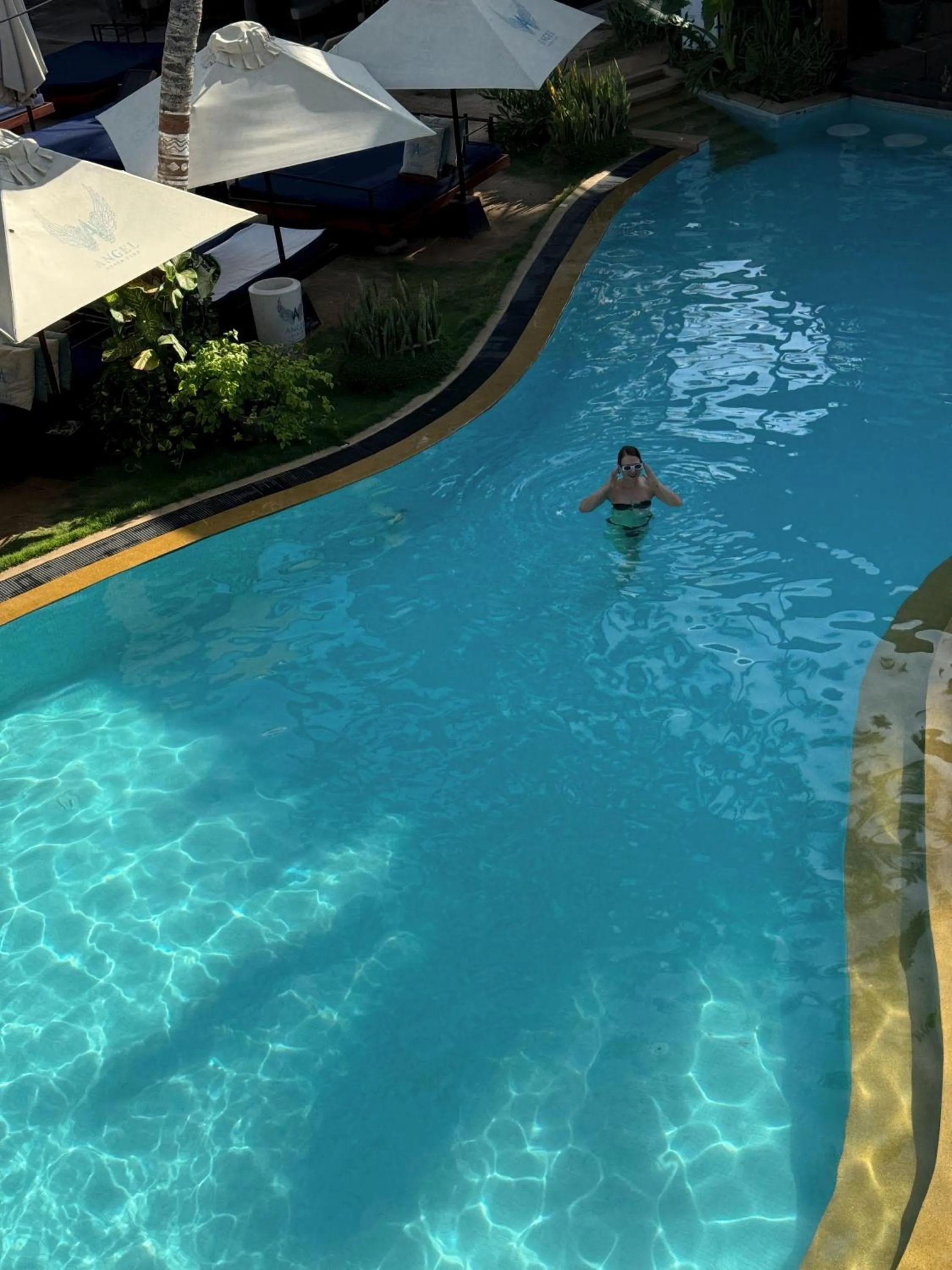 Pool view in Angel Beach Unawatuna