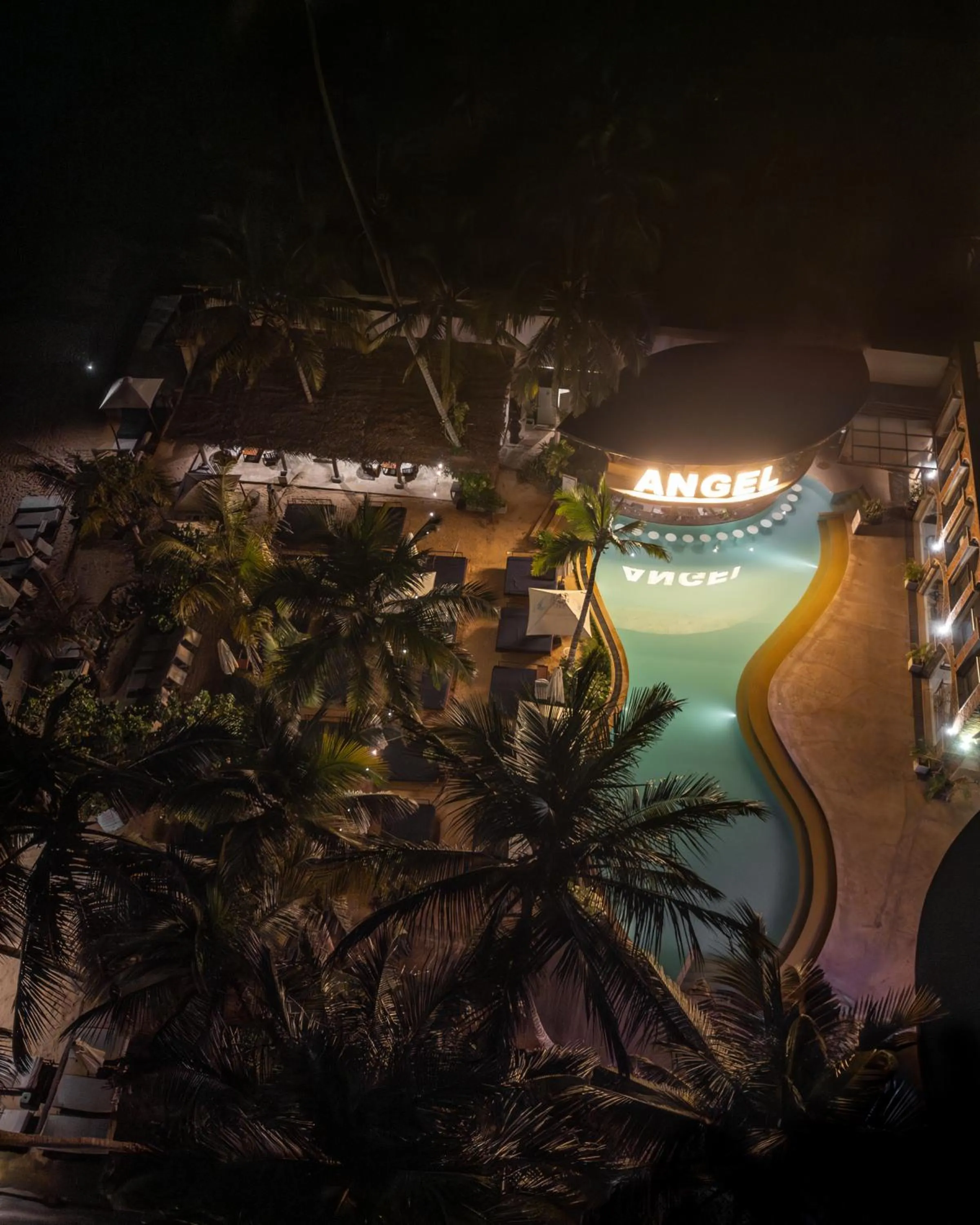 Pool view in Angel Beach Unawatuna