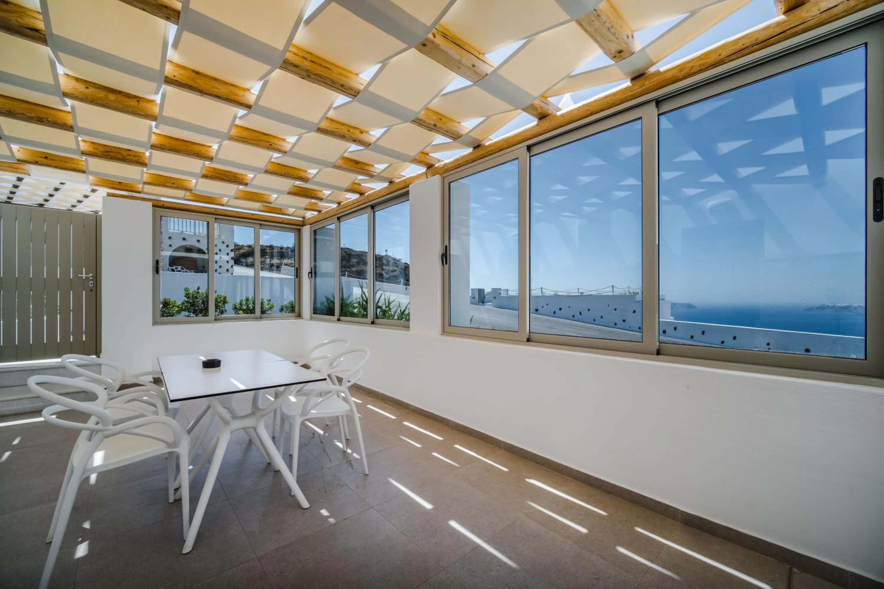 Patio in Symphony Suites Santorini