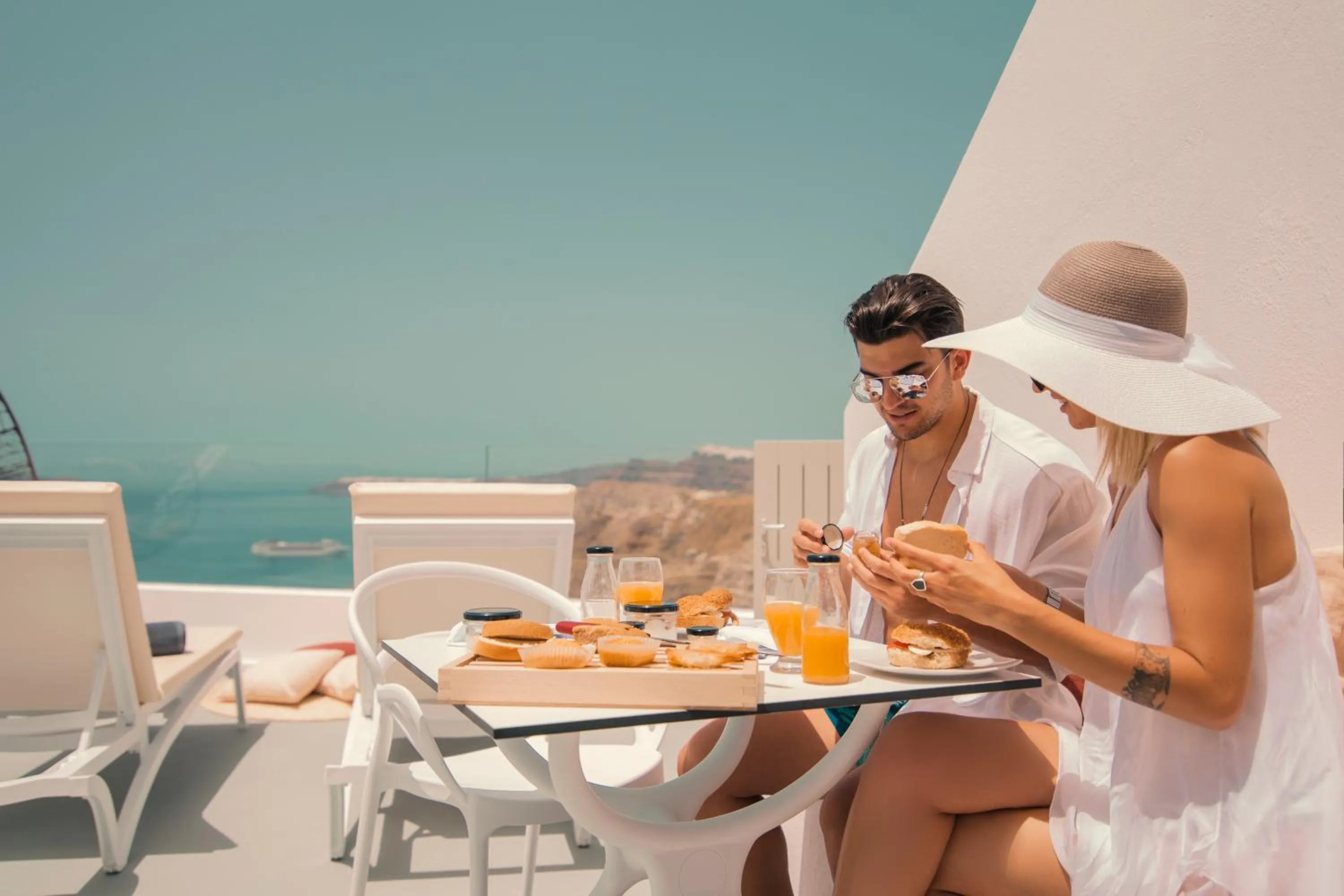 Breakfast in Symphony Suites Santorini