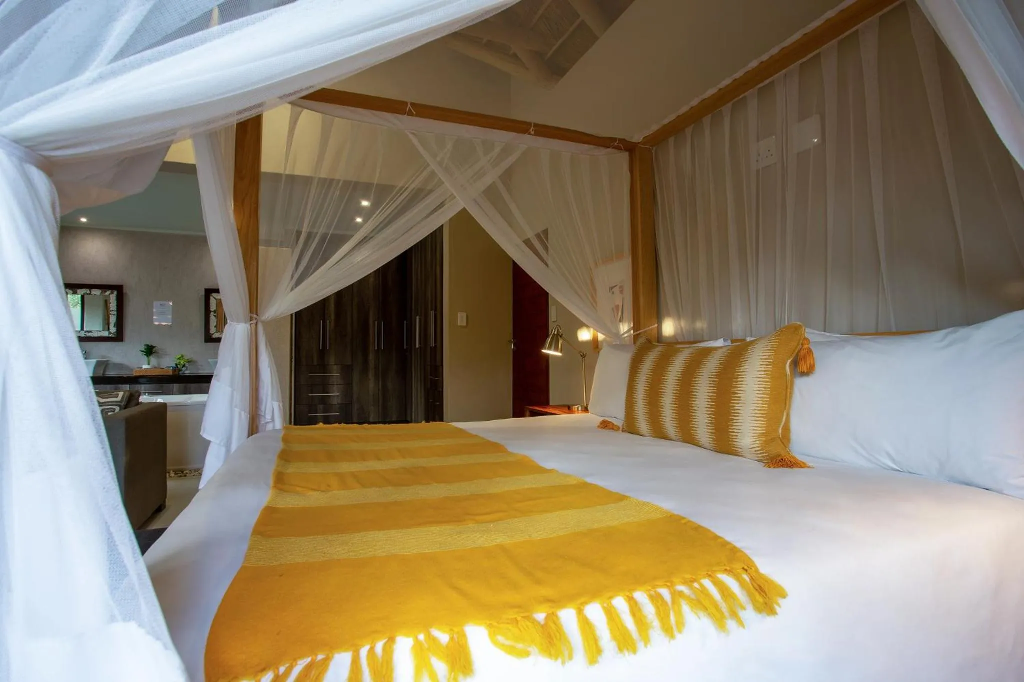 Bed in Moya Safari Villa