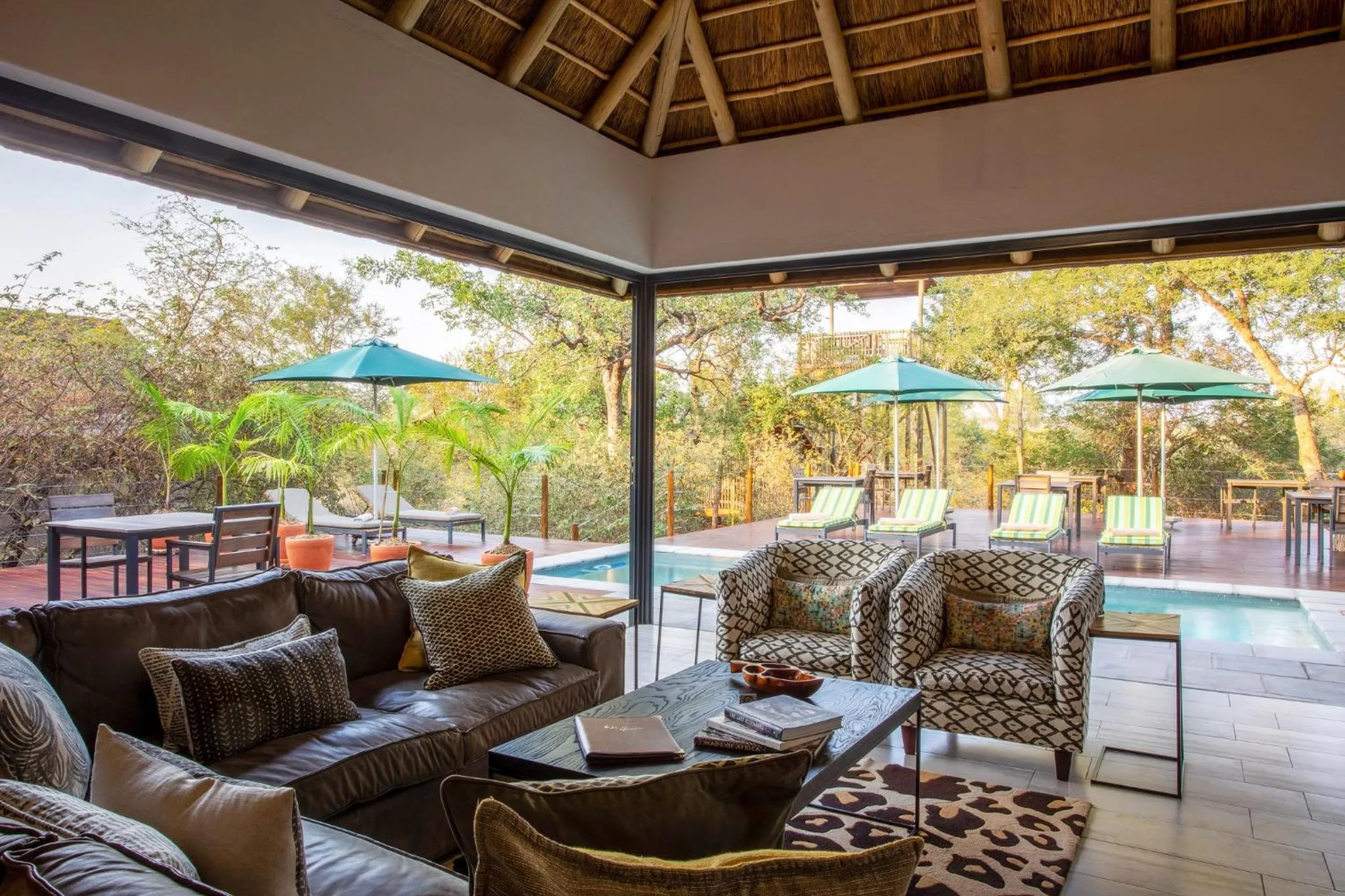 Living room in Moya Safari Villa