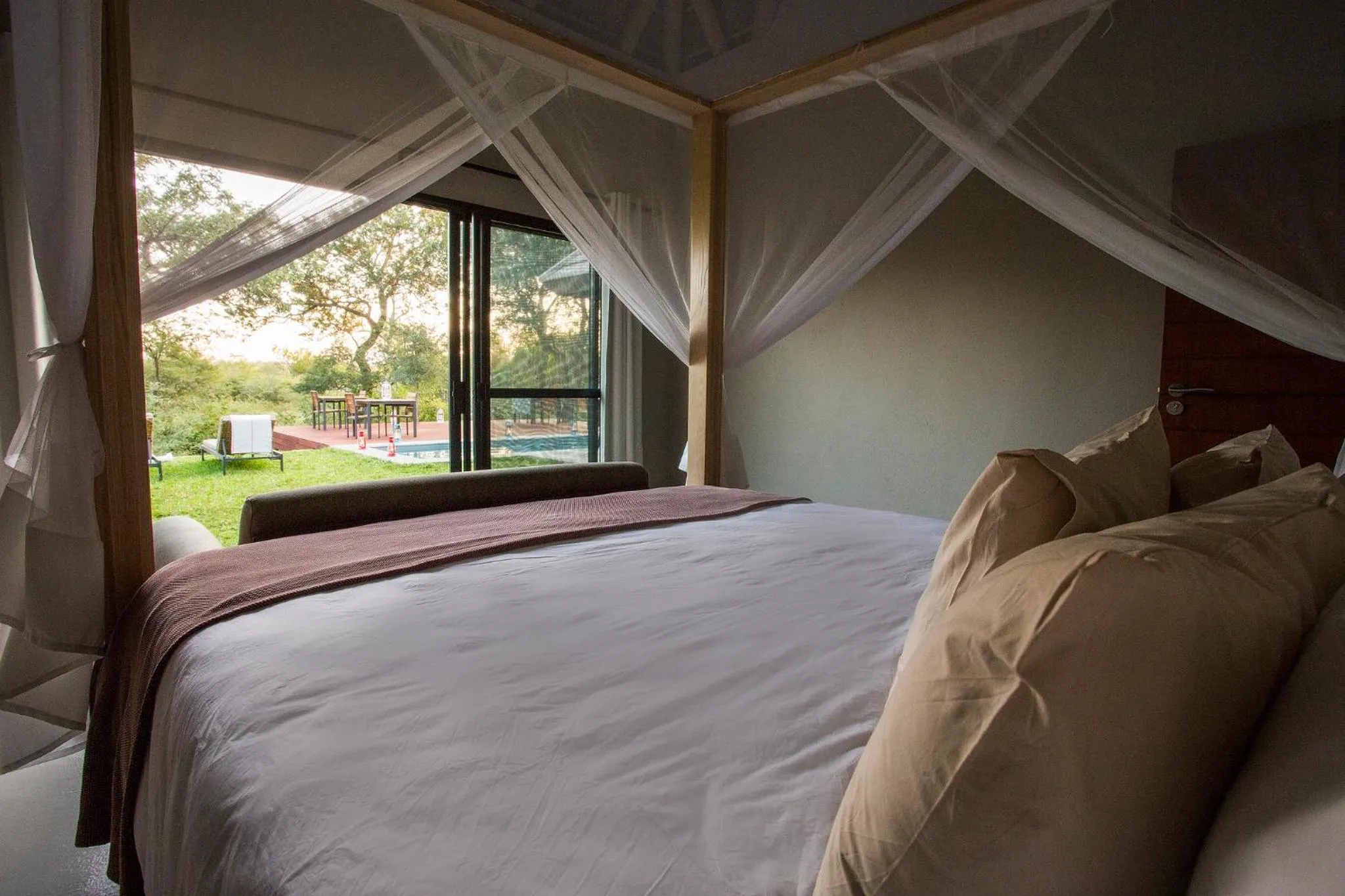 Bed in Moya Safari Villa