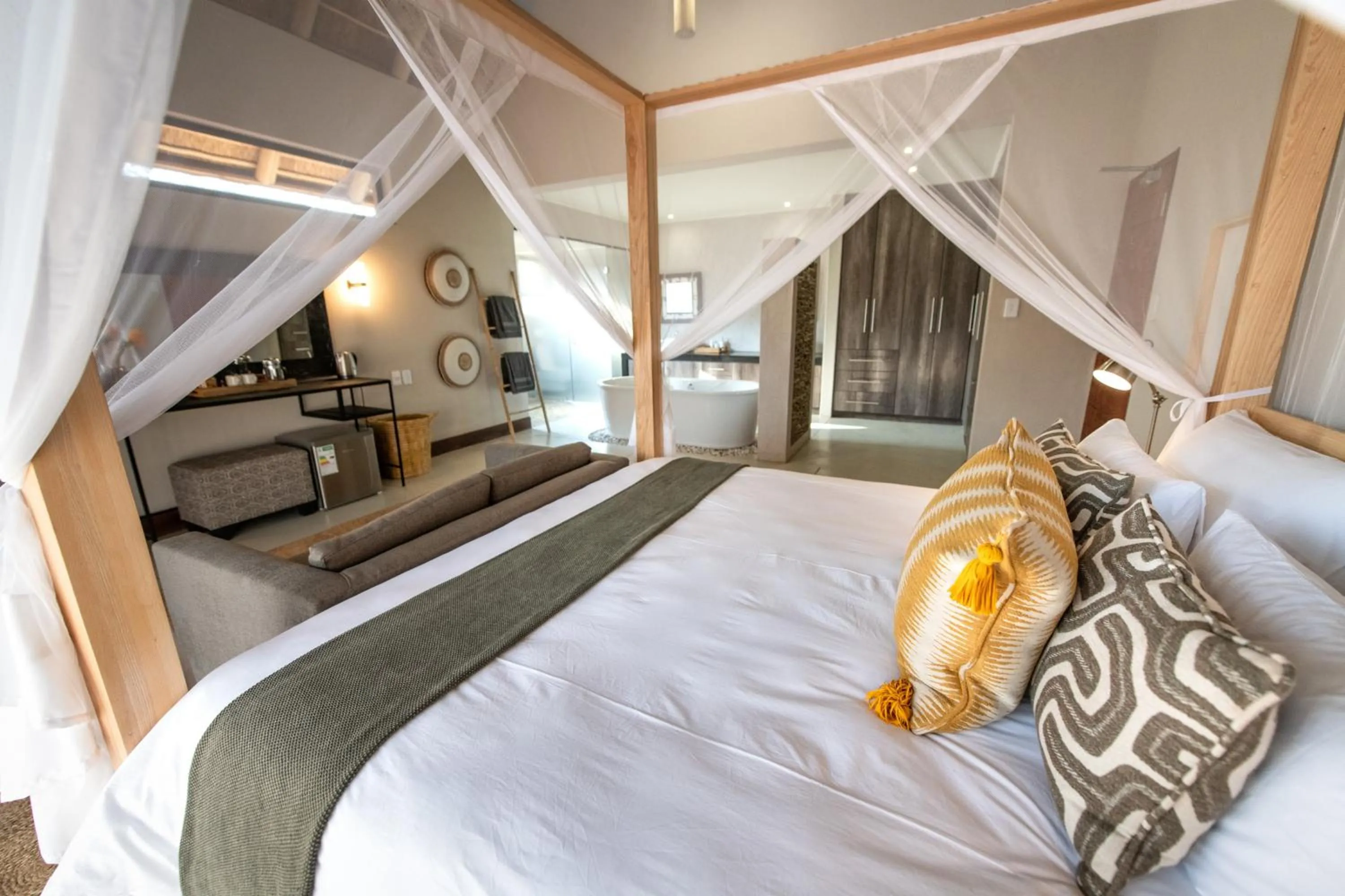 Bed in Moya Safari Villa