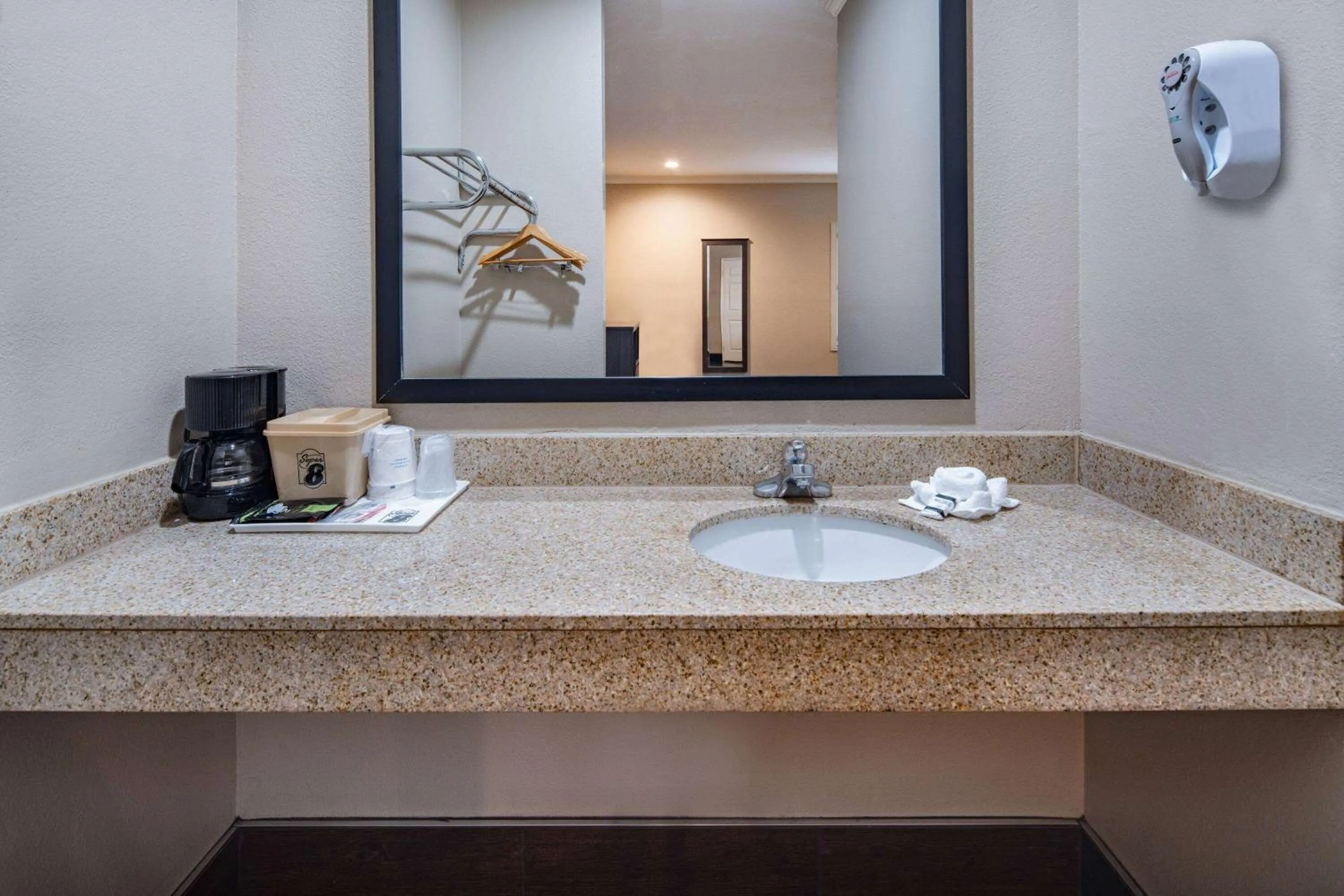 Bathroom in Super 8 by Wyndham North Hollywood