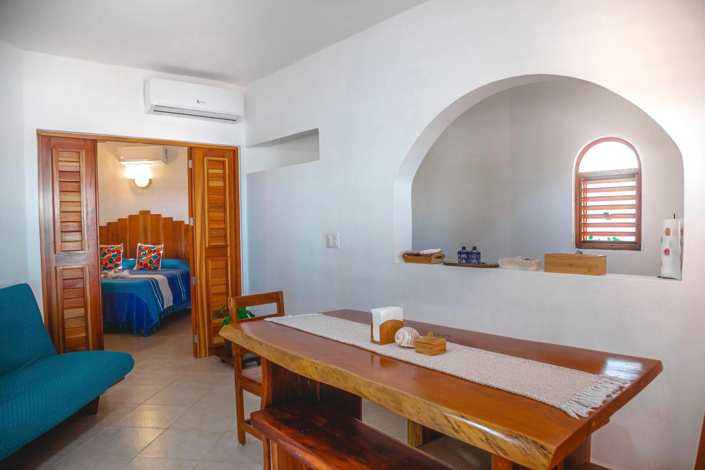 Bed in Casa Colibrí Tankah