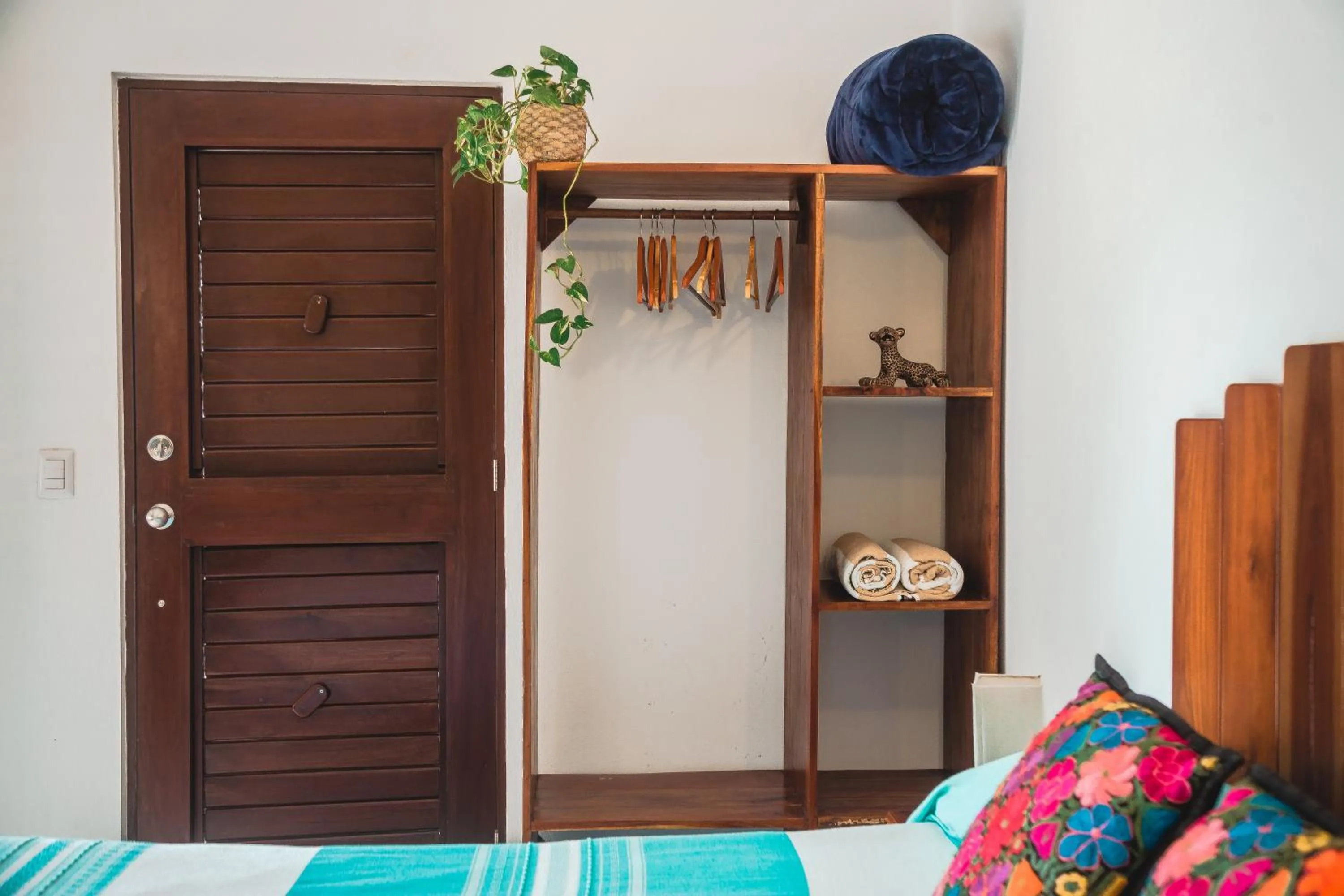 Bedroom, Bed in Casa Colibrí Tankah