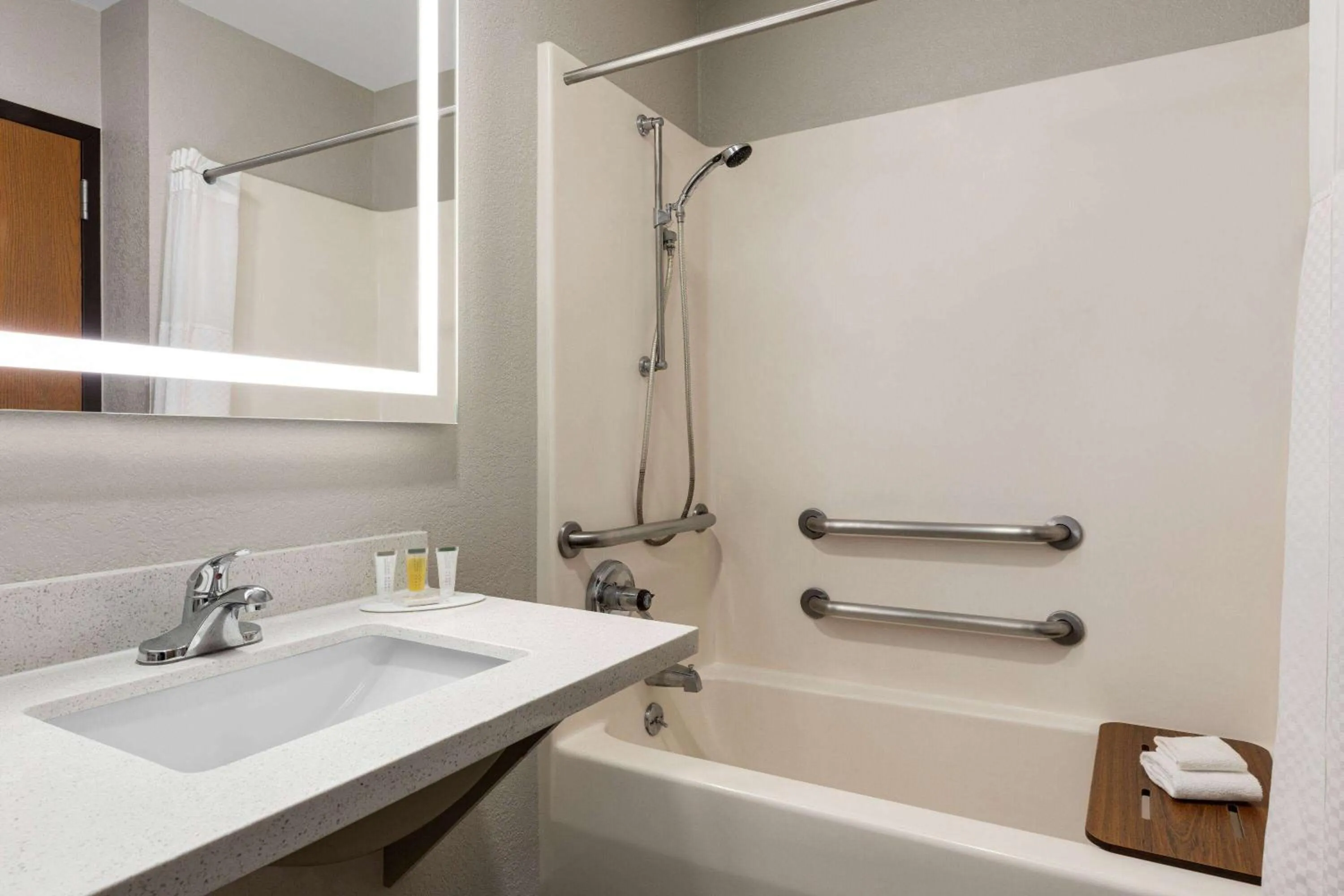 Shower in Days Inn by Wyndham Hillsboro