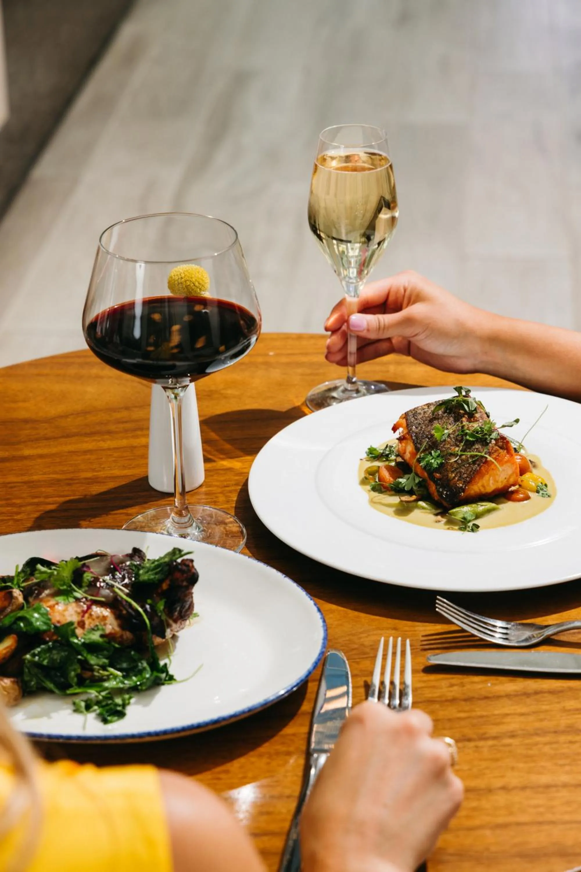 Food and drinks in HALL Arts Hotel Dallas, Curio Collection by Hilton