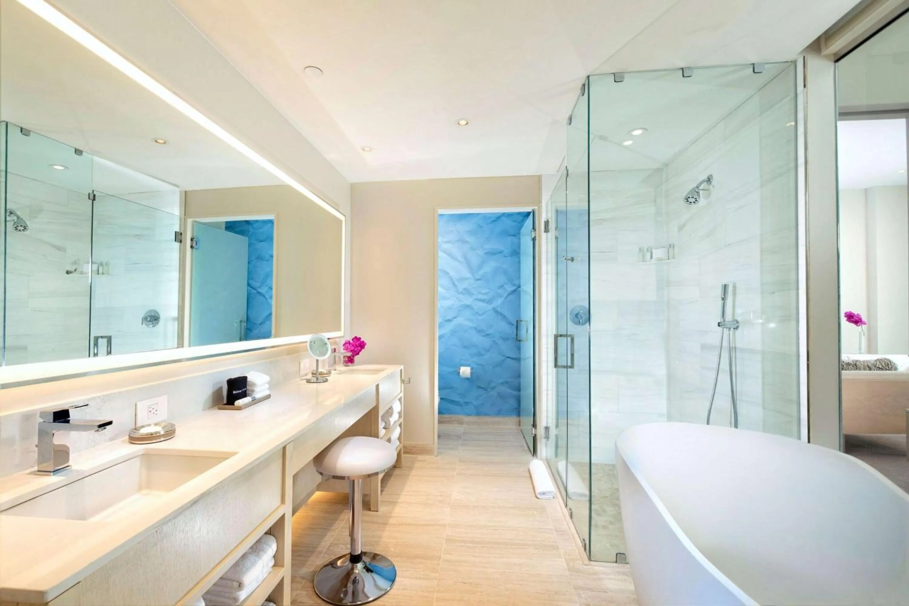 Bathroom in HALL Arts Hotel Dallas, Curio Collection by Hilton